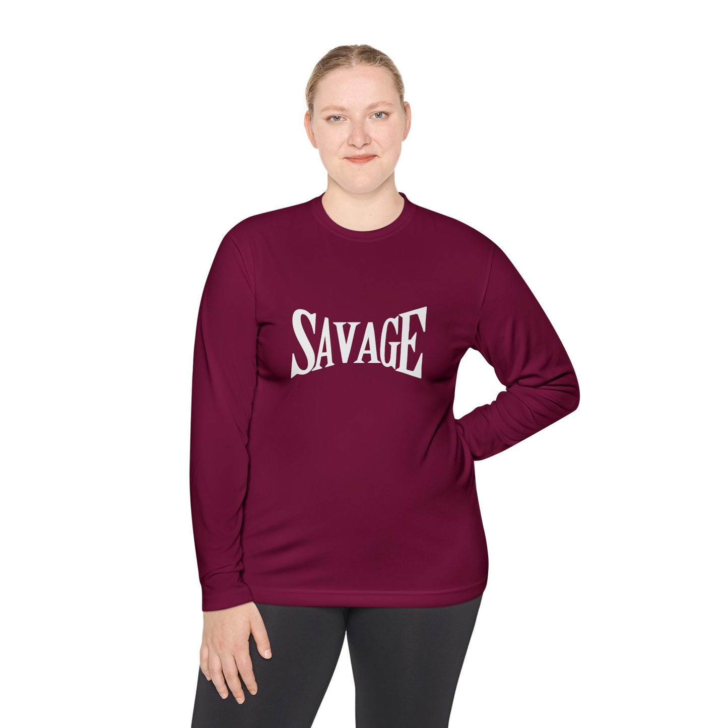 Savage Unisex Lightweight Long Sleeve Tee Casual Streetwear & Trendy