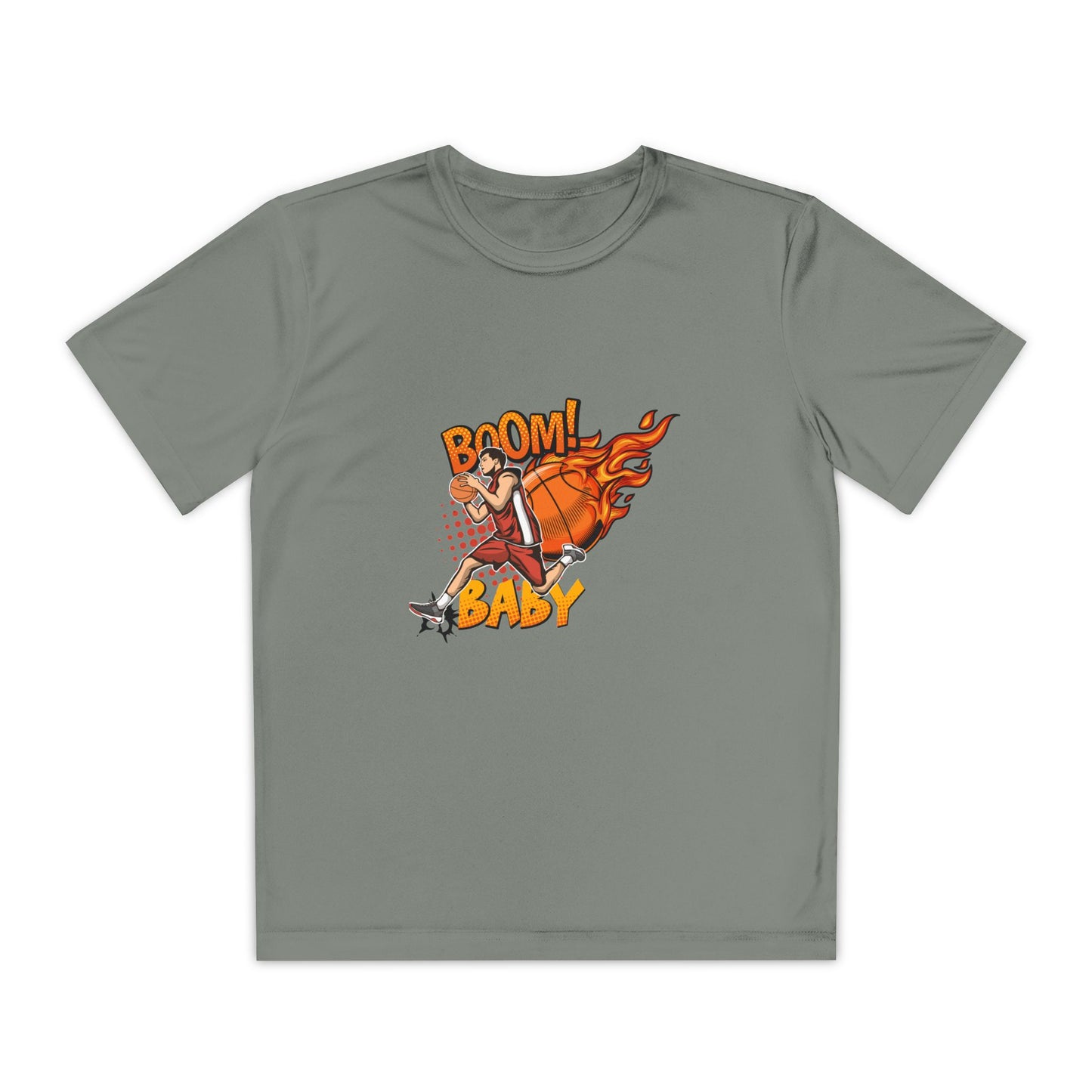 Youth Competitive Sports Tee Fun Athletic Team Spirit Casual Wear