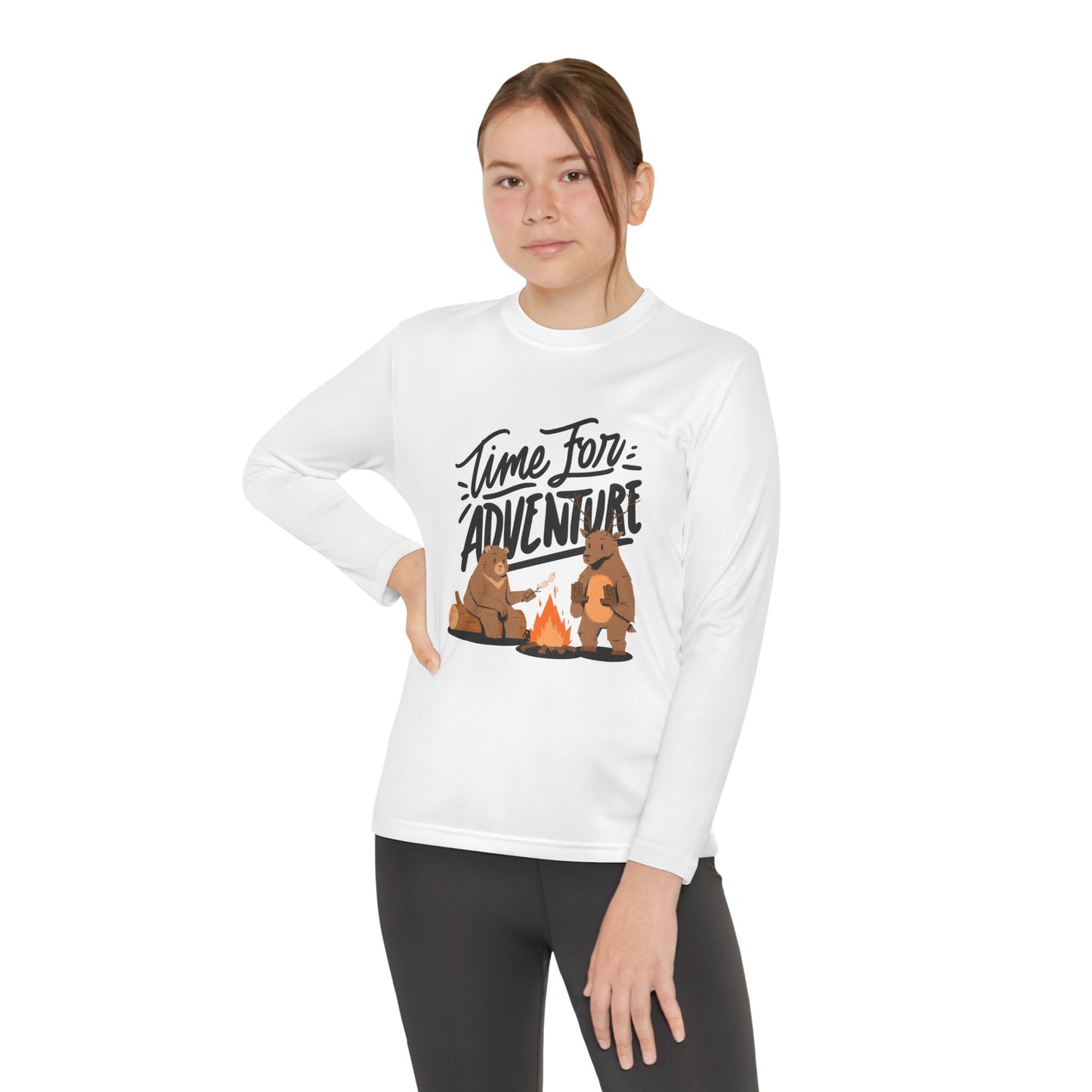 Adventure Youth Long Sleeve Tee Kids Camping Outdoor Summer Shirt