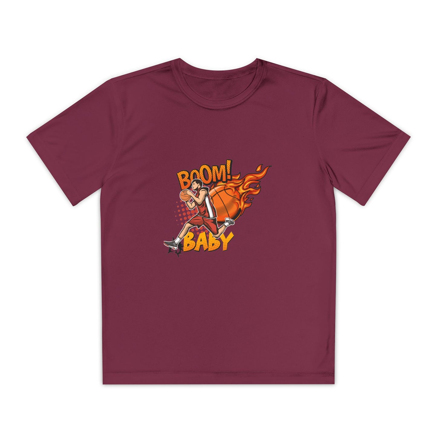 Youth Competitive Sports Tee Fun Athletic Team Spirit Casual Wear