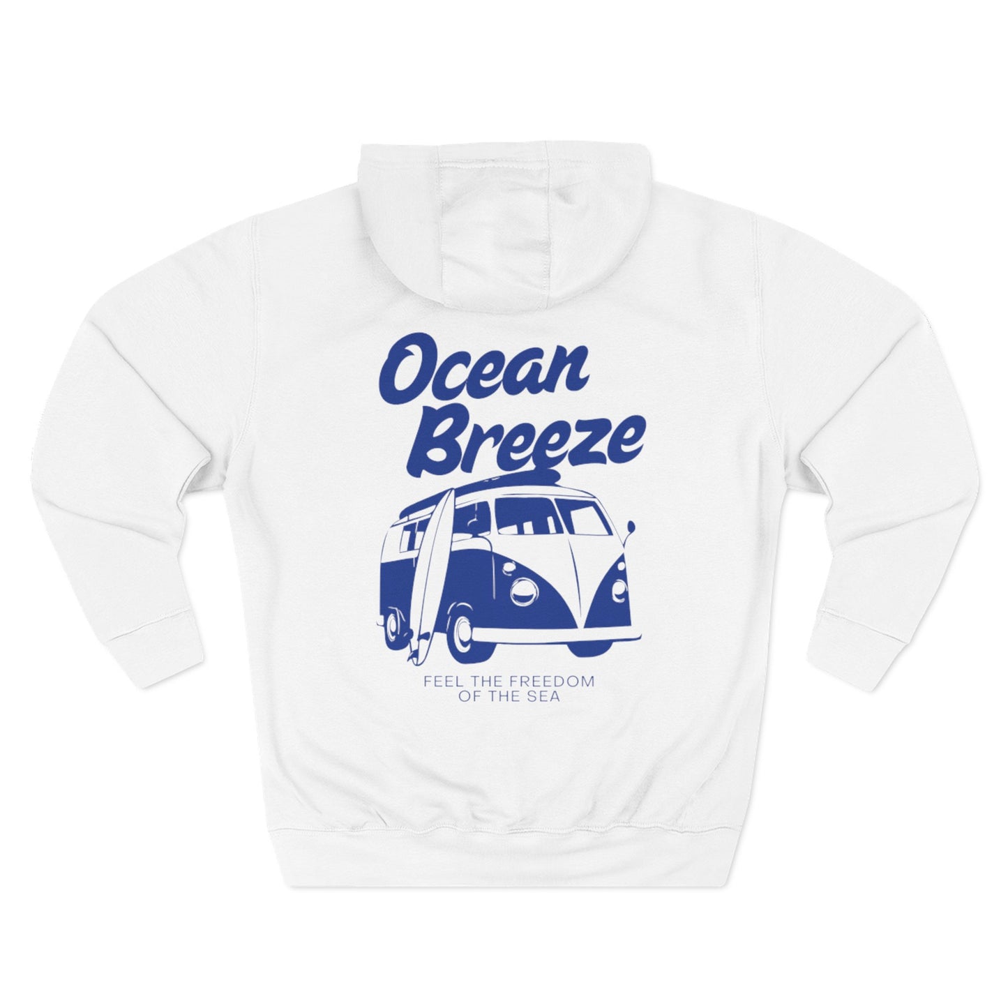 Ocean Breeze Fleece Hoodie Coastal Summer Travel Gift Outfit