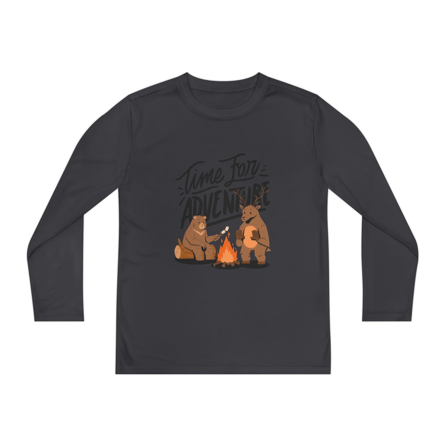 Adventure Youth Long Sleeve Tee Kids Camping Outdoor Summer Shirt