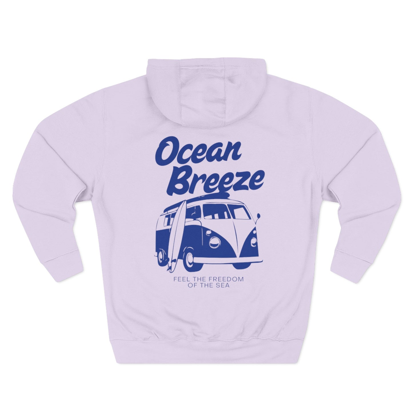 Ocean Breeze Fleece Hoodie Coastal Summer Travel Gift Outfit
