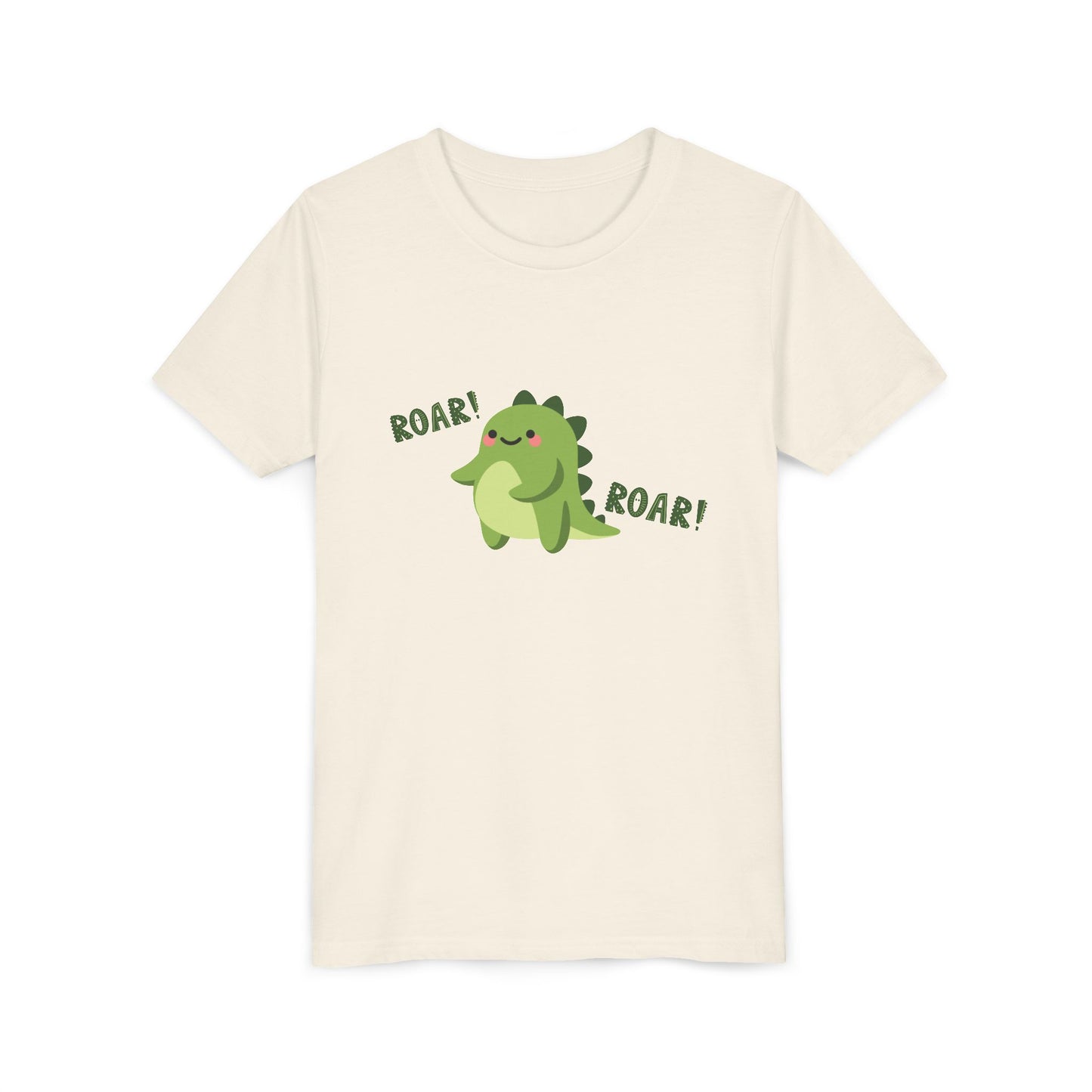 Cute Dino Roar Youth Tee Kids Dinosaur Shirt Fun Summer Outfit