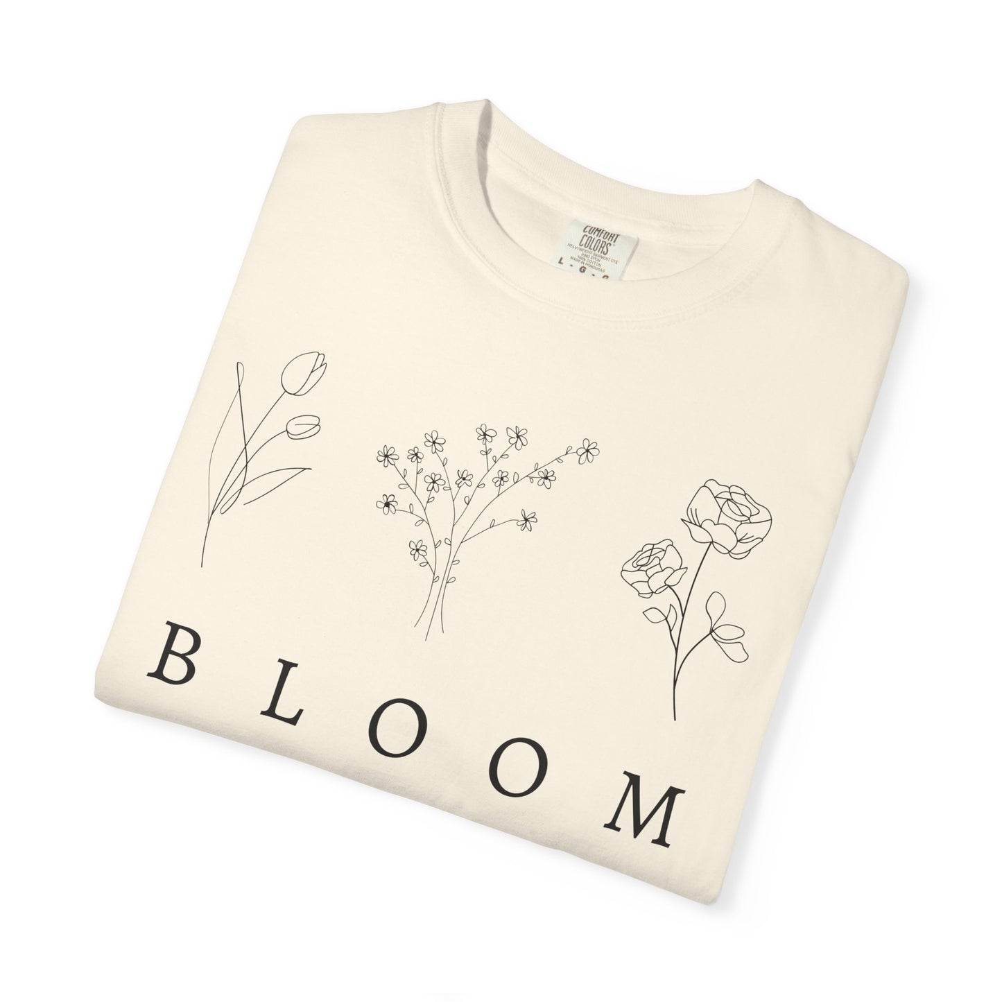 Bloom Floral Unisex T-Shirt Nature-Inspired Motivational Tee for Spring Fashion & Casual Wear