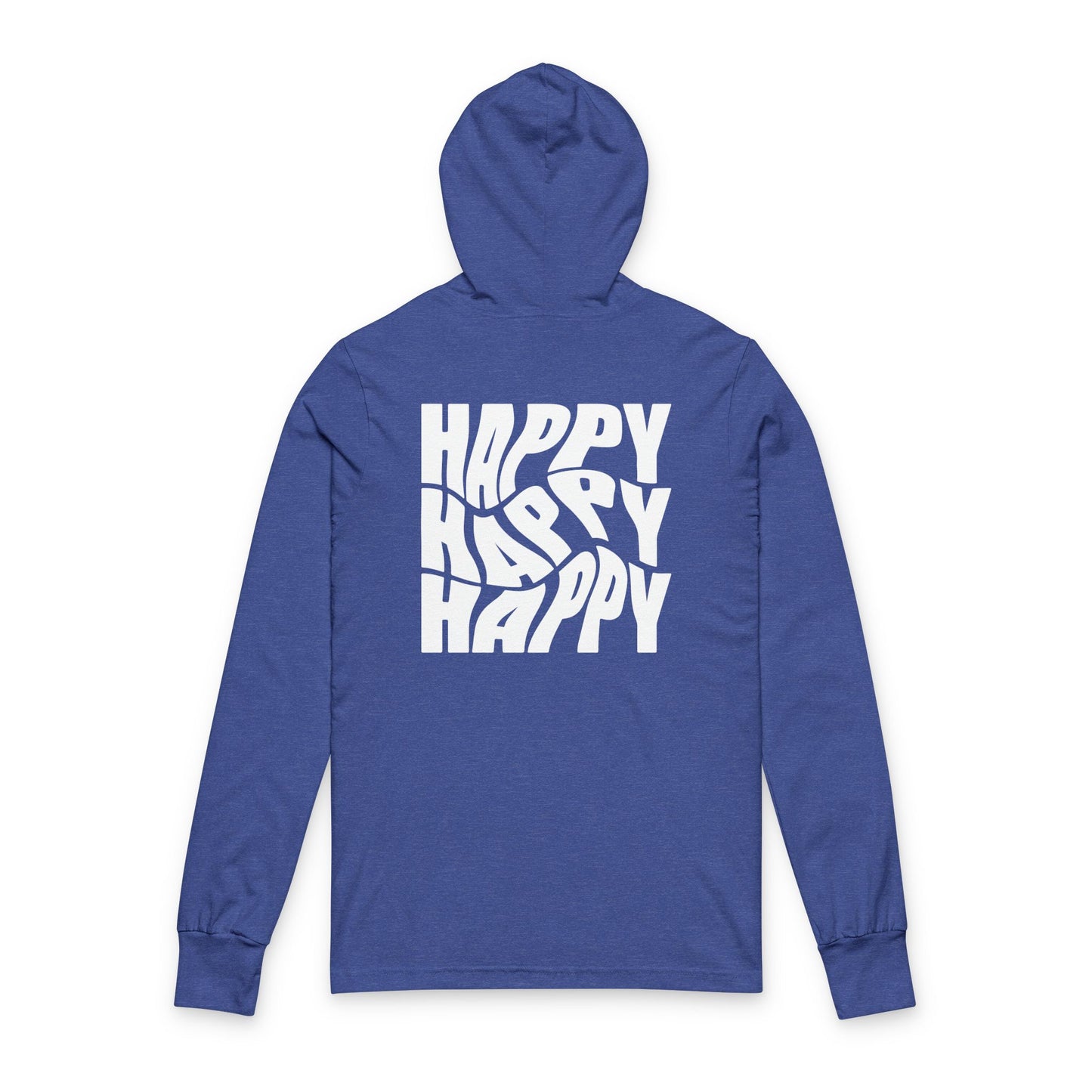 Happy Vibes Unisex Hooded Tee Cozy Casual Wear & Everyday