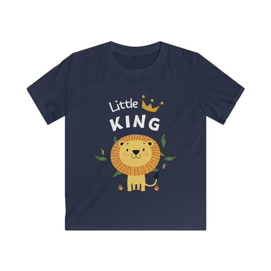 Little King Kids Softstyle Tee Cute Lion Graphic Birthday Shirt