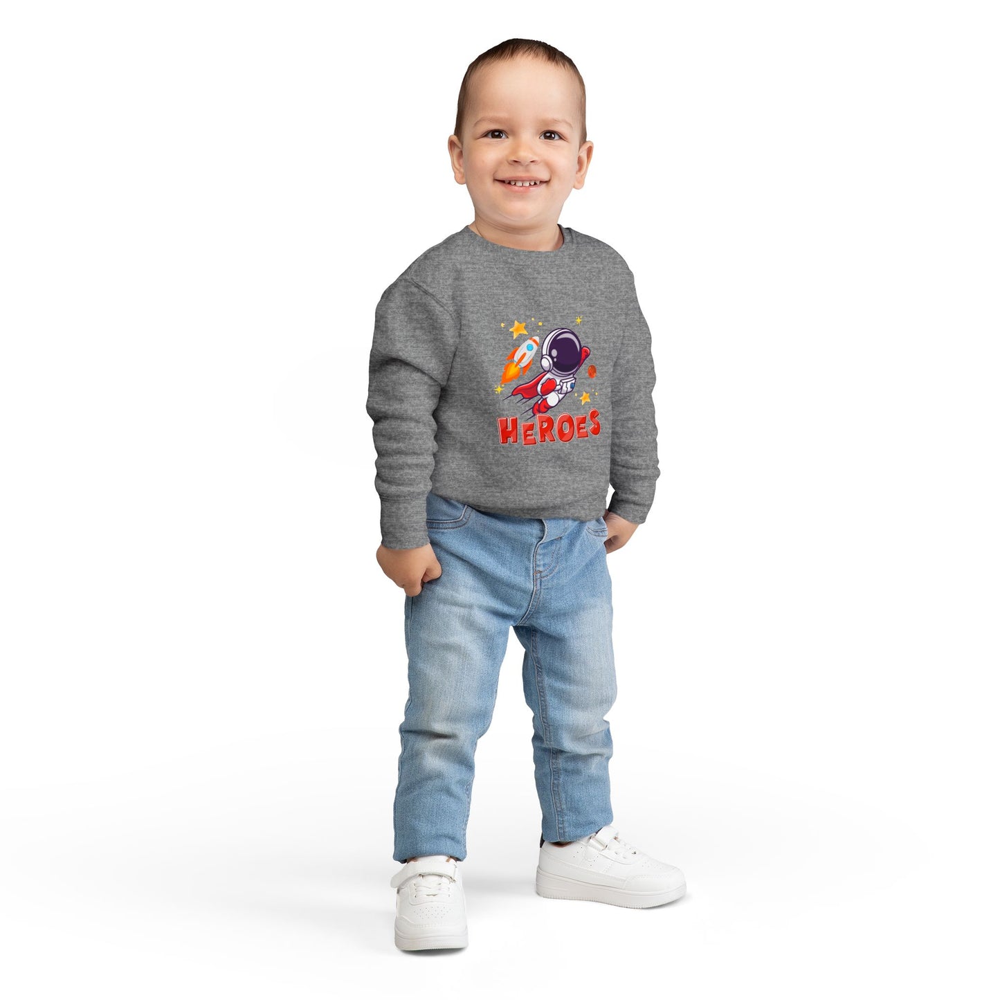 Toddler Astronaut Heroes Sweatshirt Cozy Space Themed Kids Outfit