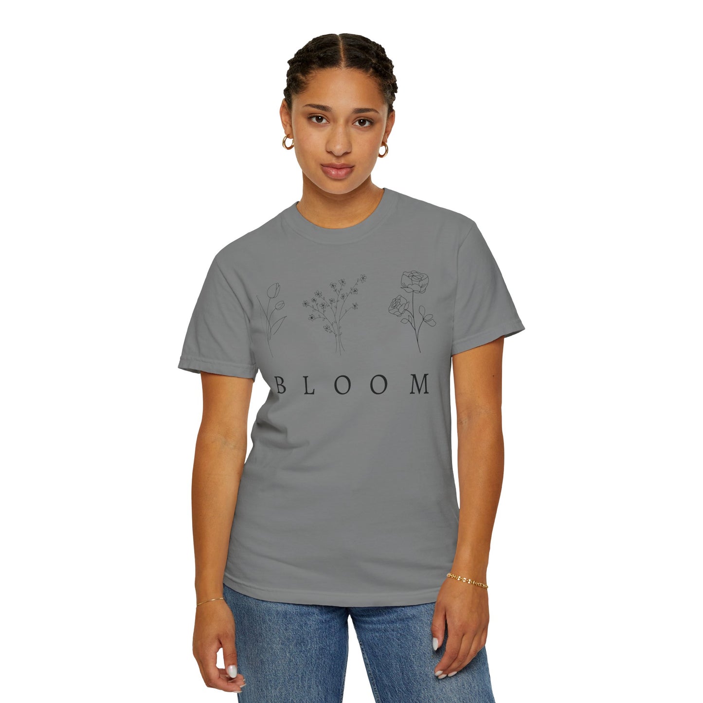 Bloom Floral Unisex T-Shirt Nature-Inspired Motivational Tee for Spring Fashion & Casual Wear