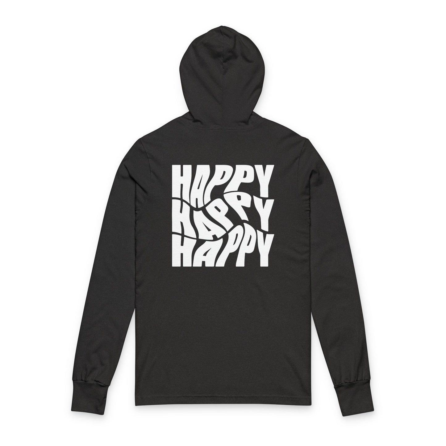 Happy Vibes Unisex Hooded Tee Cozy Casual Wear & Everyday