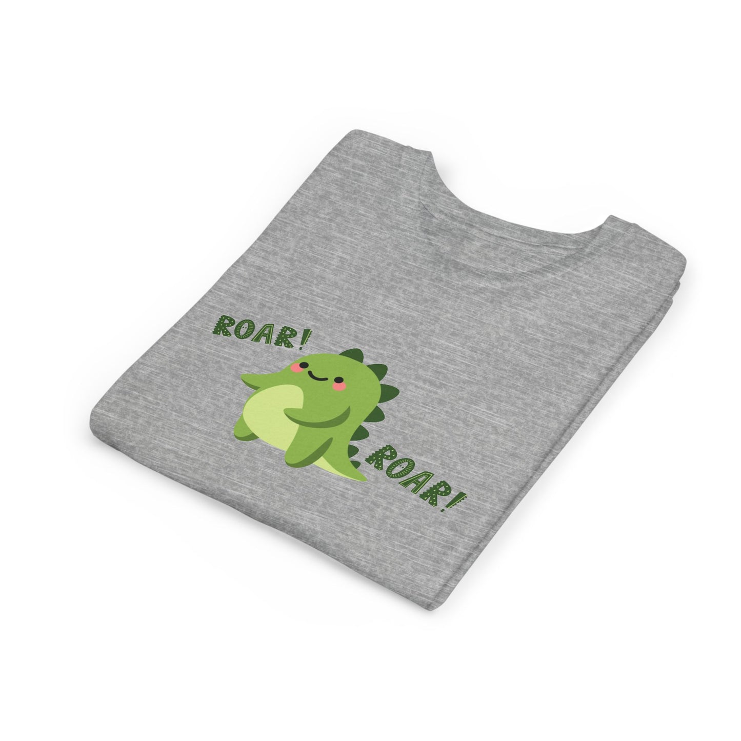 Cute Dino Roar Youth Tee Kids Dinosaur Shirt Fun Summer Outfit