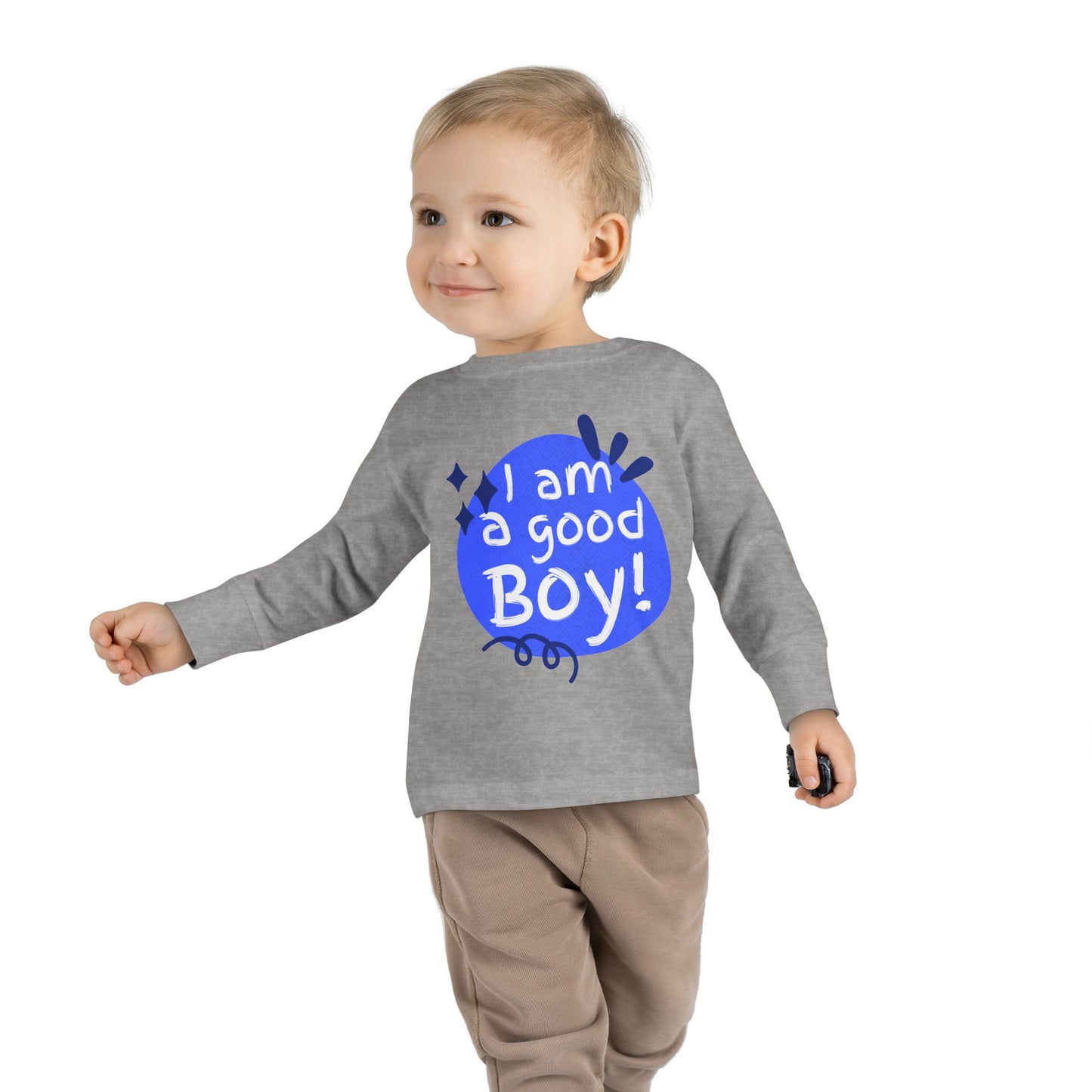 Playful Toddler Long Sleeve Tee I Am A Good Boy Kids Shirt