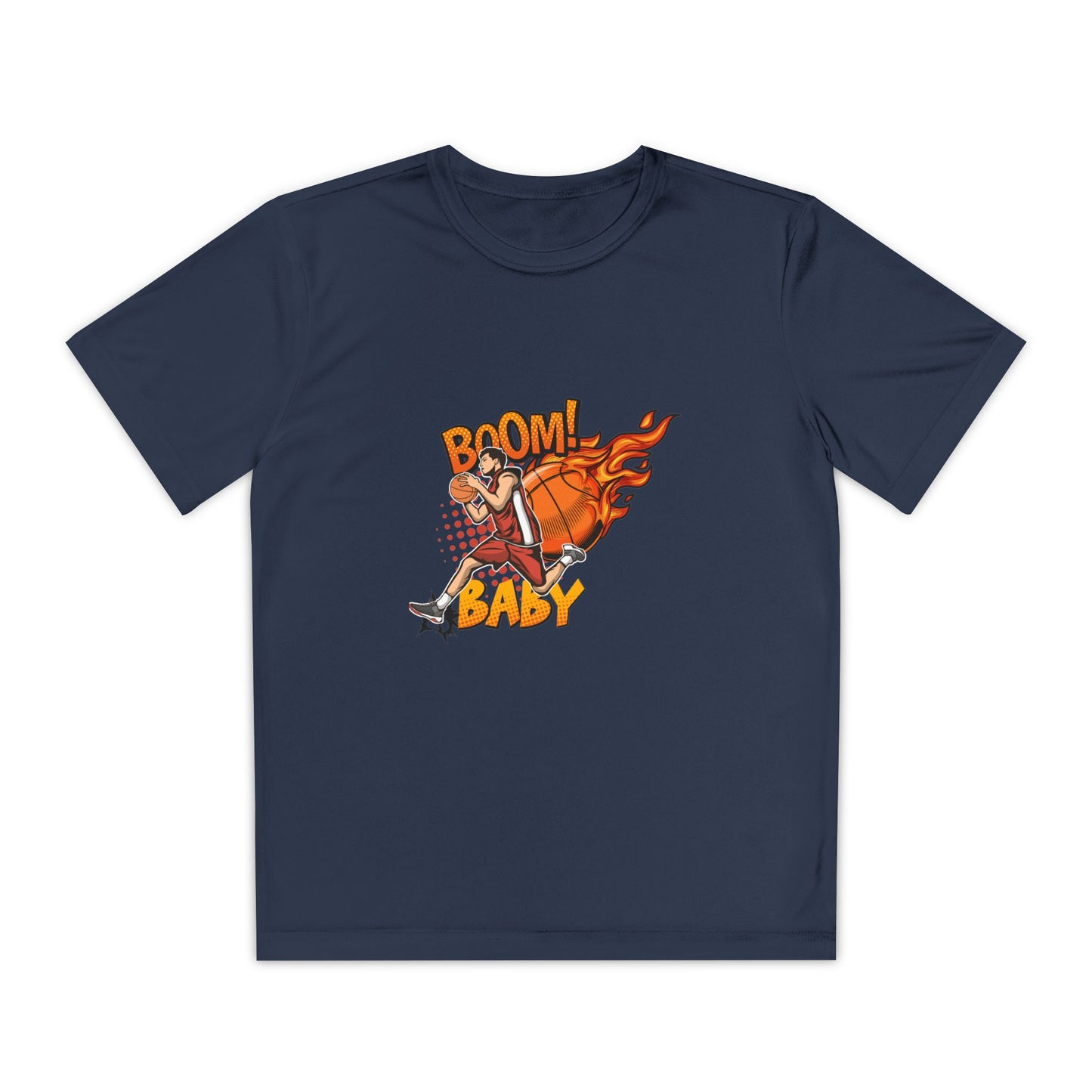 Youth Competitive Sports Tee Fun Athletic Team Spirit Casual Wear