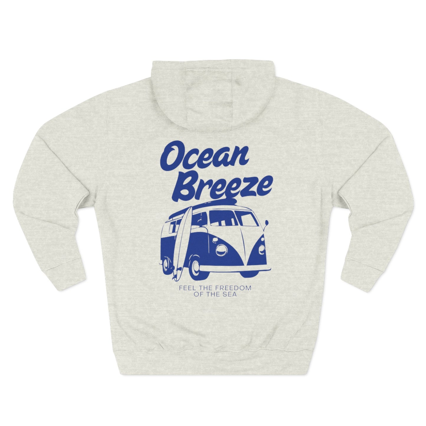 Ocean Breeze Fleece Hoodie Coastal Summer Travel Gift Outfit