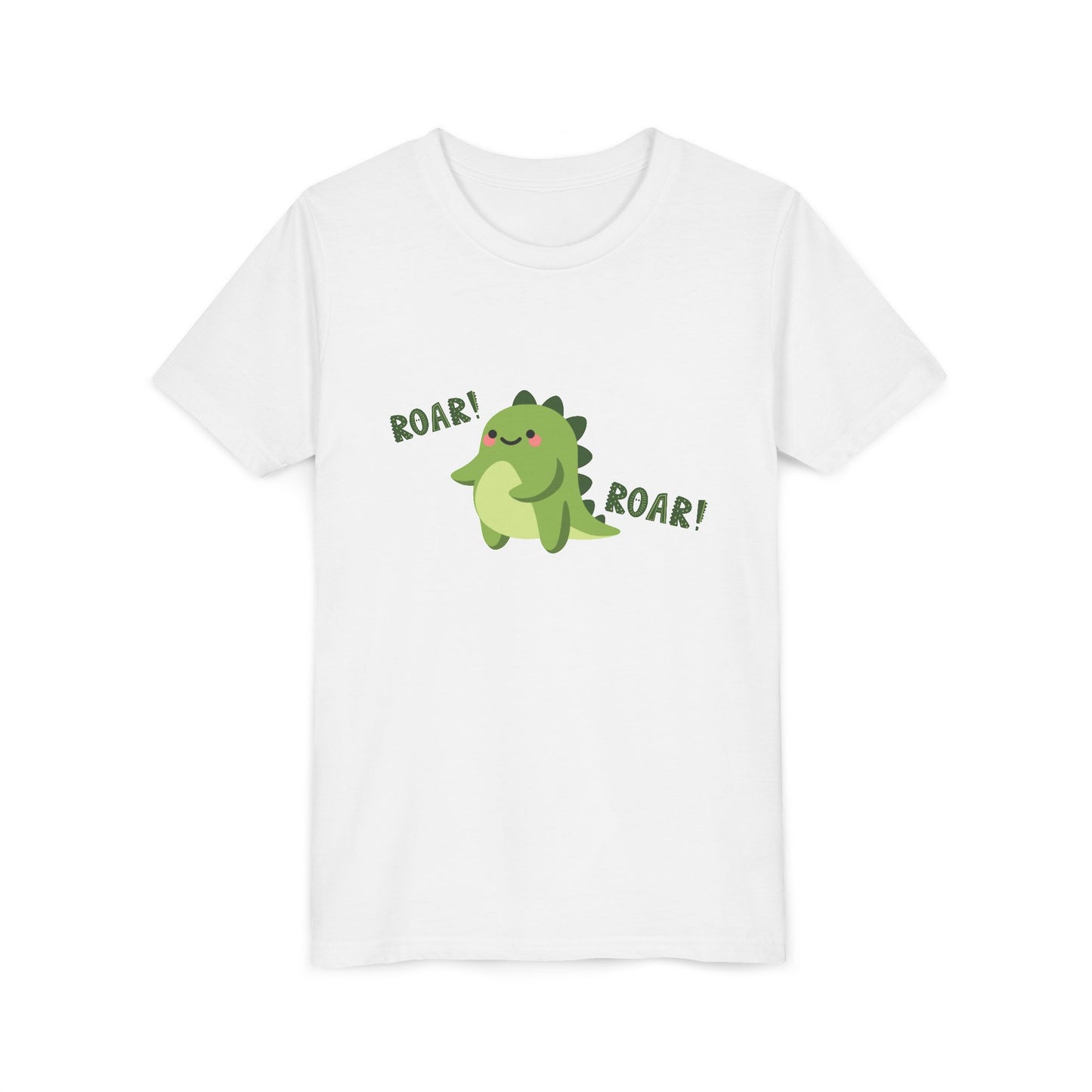 Cute Dino Roar Youth Tee Kids Dinosaur Shirt Fun Summer Outfit