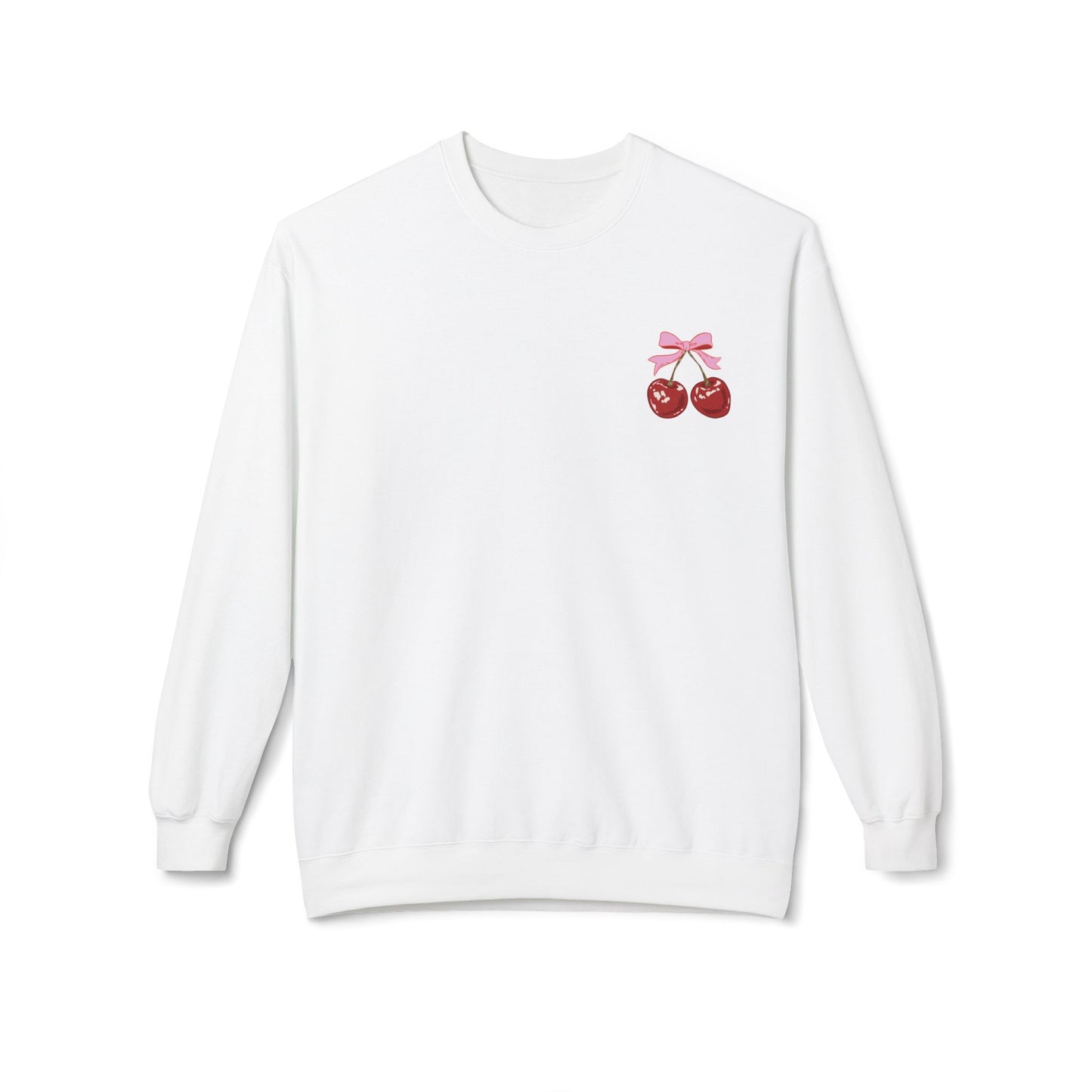 Cherry on Top Fleece Crewneck – Cute, Funny, Casual Gift for Her