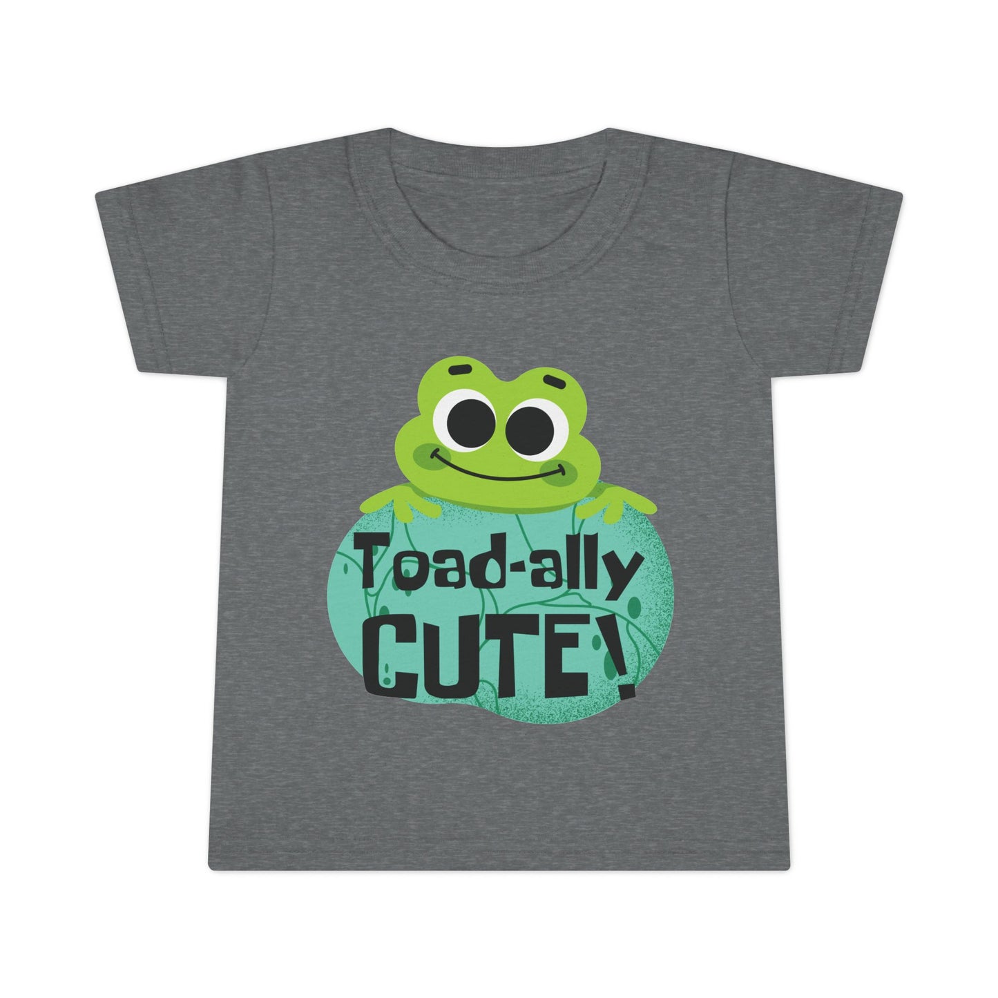 Toad-ally Cute Toddler T Shirt Playful Frog Kids Outfit