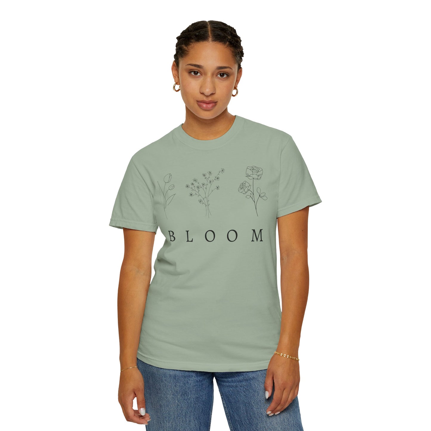 Bloom Floral Unisex T-Shirt Nature-Inspired Motivational Tee for Spring Fashion & Casual Wear