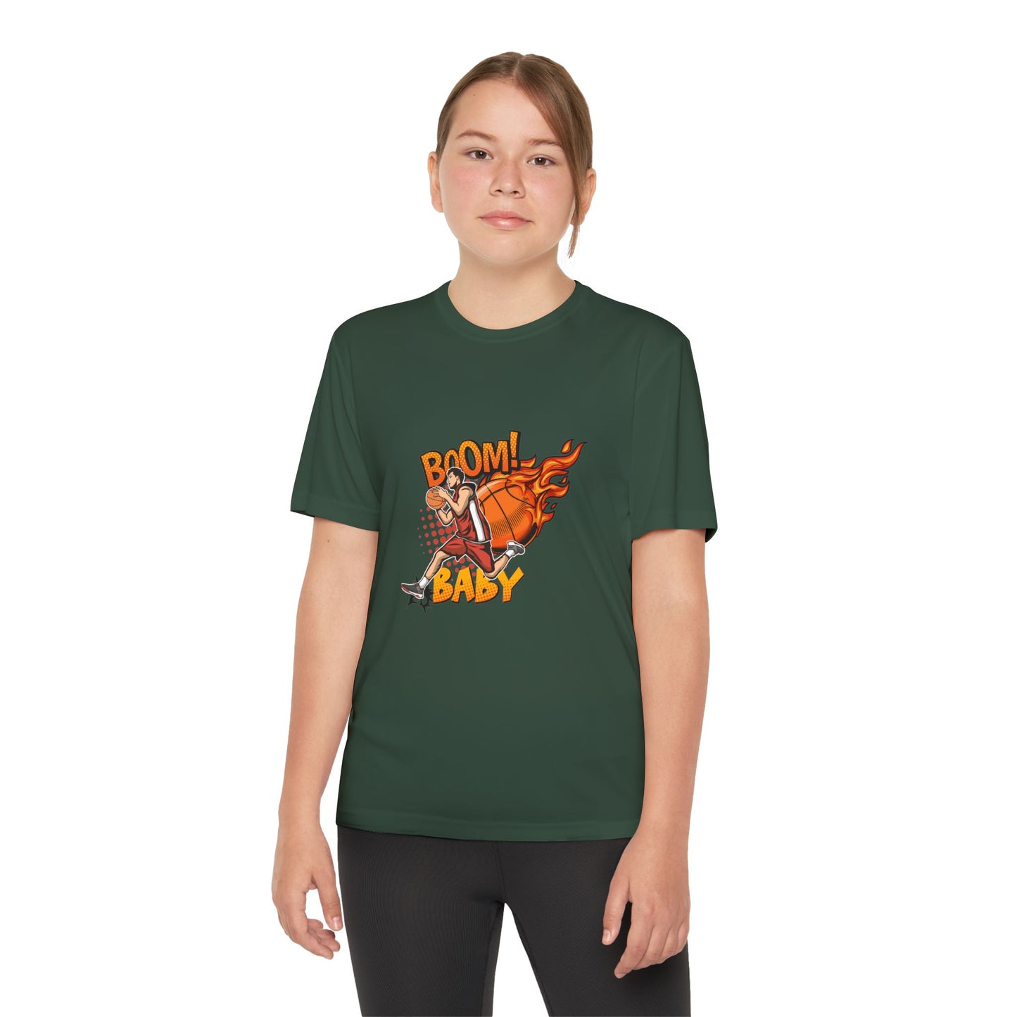 Youth Competitive Sports Tee Fun Athletic Team Spirit Casual Wear
