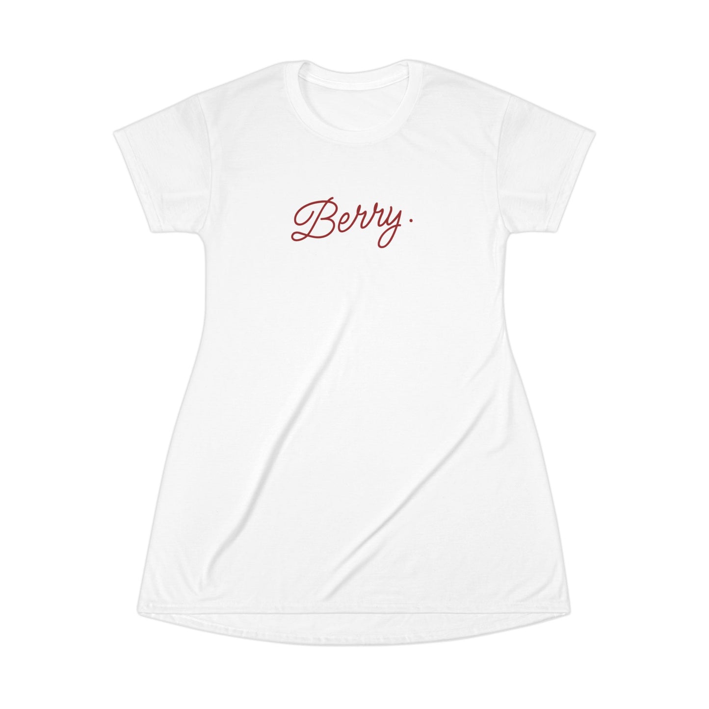 Cute BerryT-Shirt Dress Casual Summer Outfit for Women