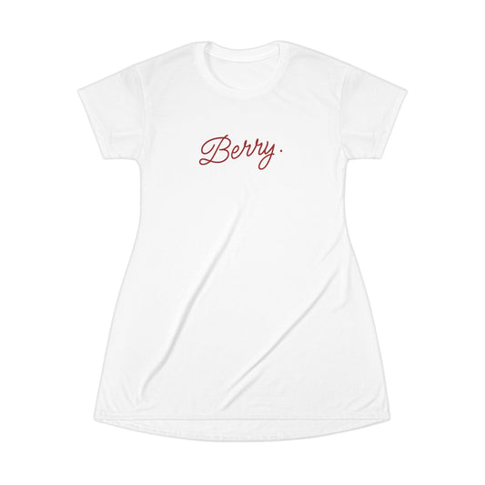 Cute BerryT-Shirt Dress Casual Summer Outfit for Women