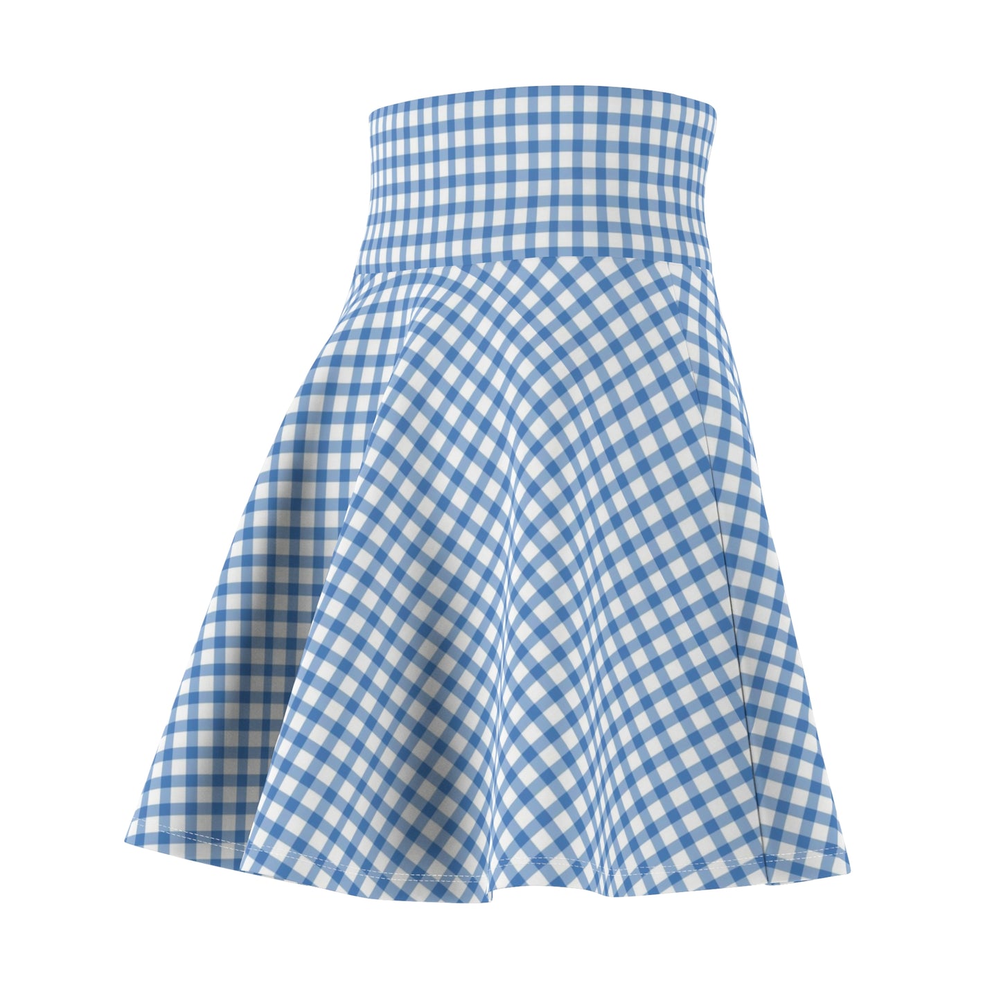 Women’s Gingham Skater Skirt Casual Summer Retro Vintage Fashion