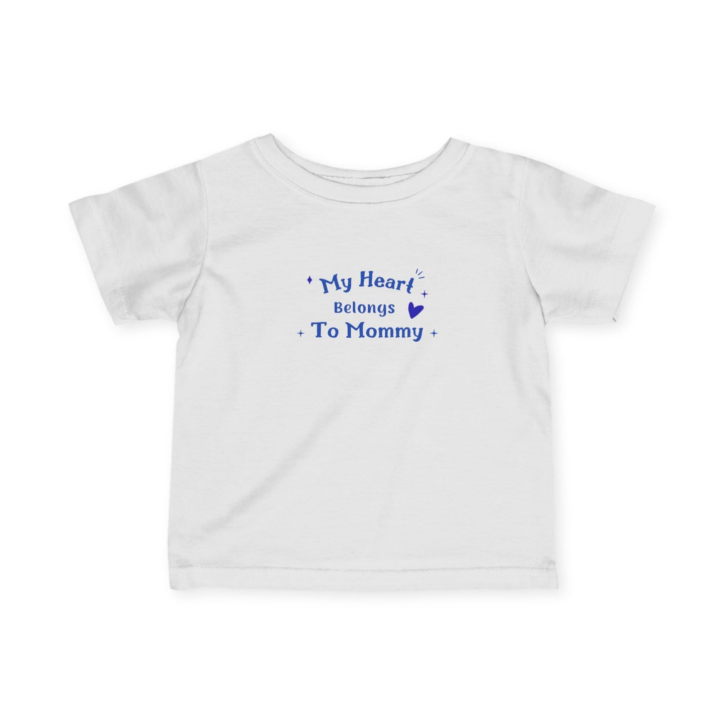 Mommy’s Heart Infant Tee Cute Baby T Shirt Shower Gift Apparel