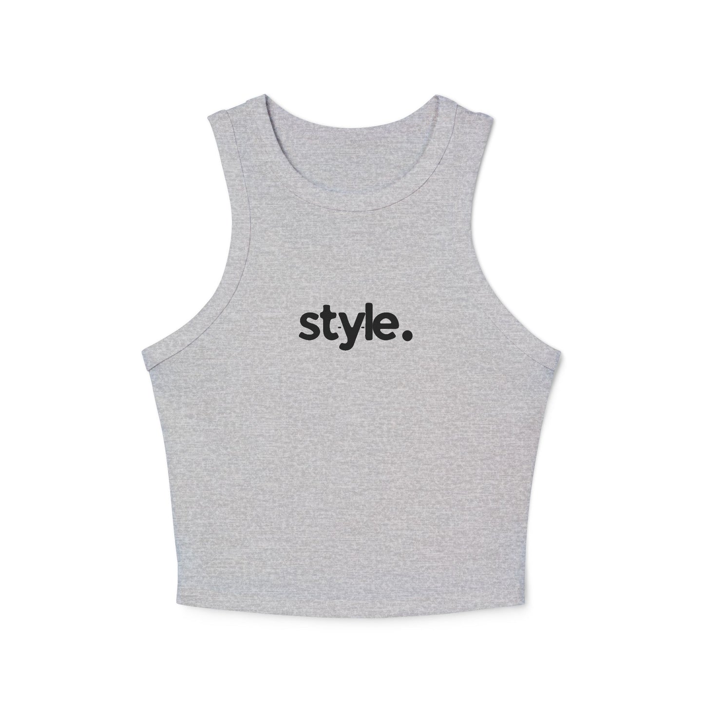 Stylish Women’s Micro Rib Racer Tank – Casual, Summer Fashion & Workout Top