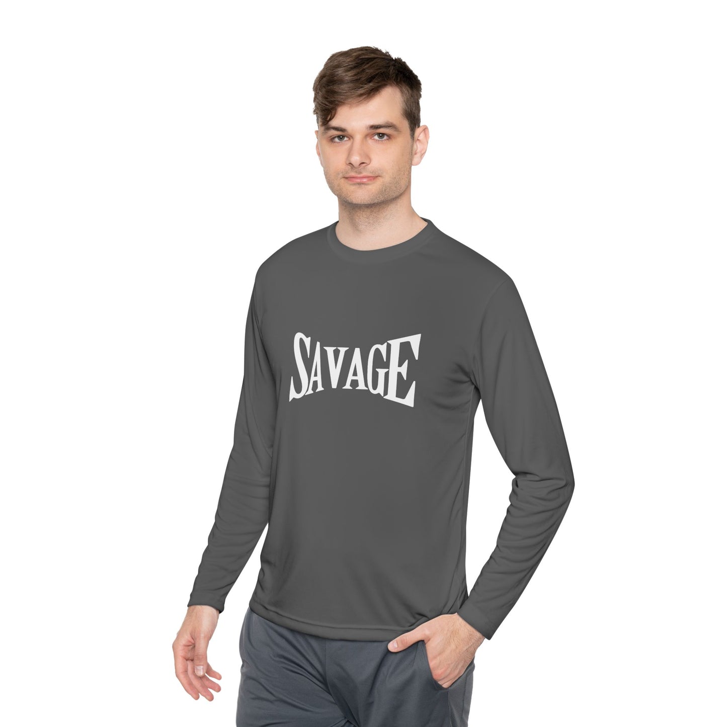Savage Unisex Lightweight Long Sleeve Tee Casual Streetwear & Trendy