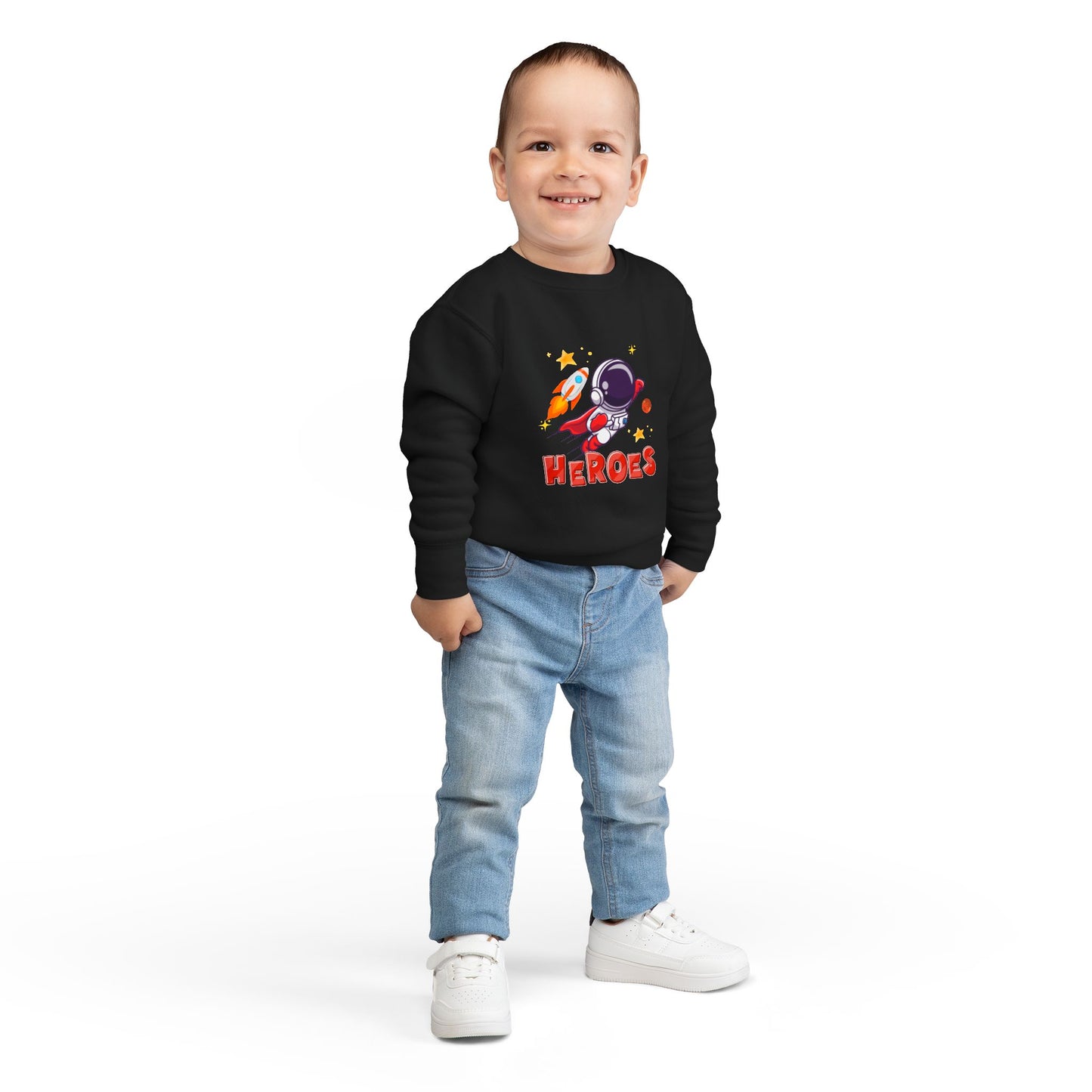 Toddler Astronaut Heroes Sweatshirt Cozy Space Themed Kids Outfit