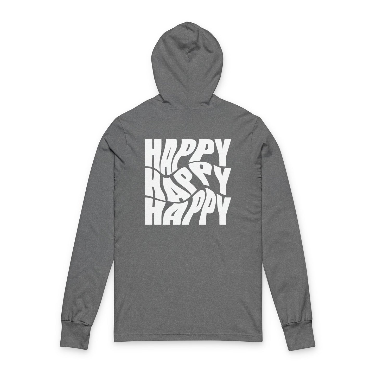 Happy Vibes Unisex Hooded Tee Cozy Casual Wear & Everyday