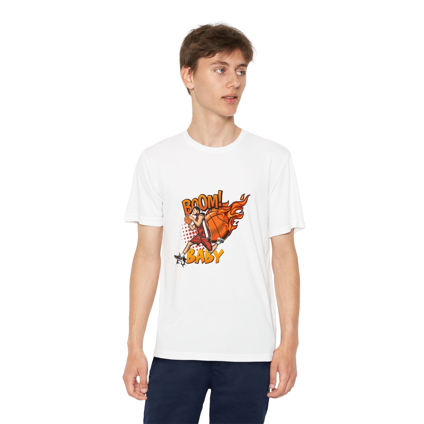 Youth Competitive Sports Tee Fun Athletic Team Spirit Casual Wear