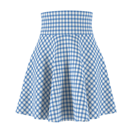 Women’s Gingham Skater Skirt Casual Summer Retro Vintage Fashion