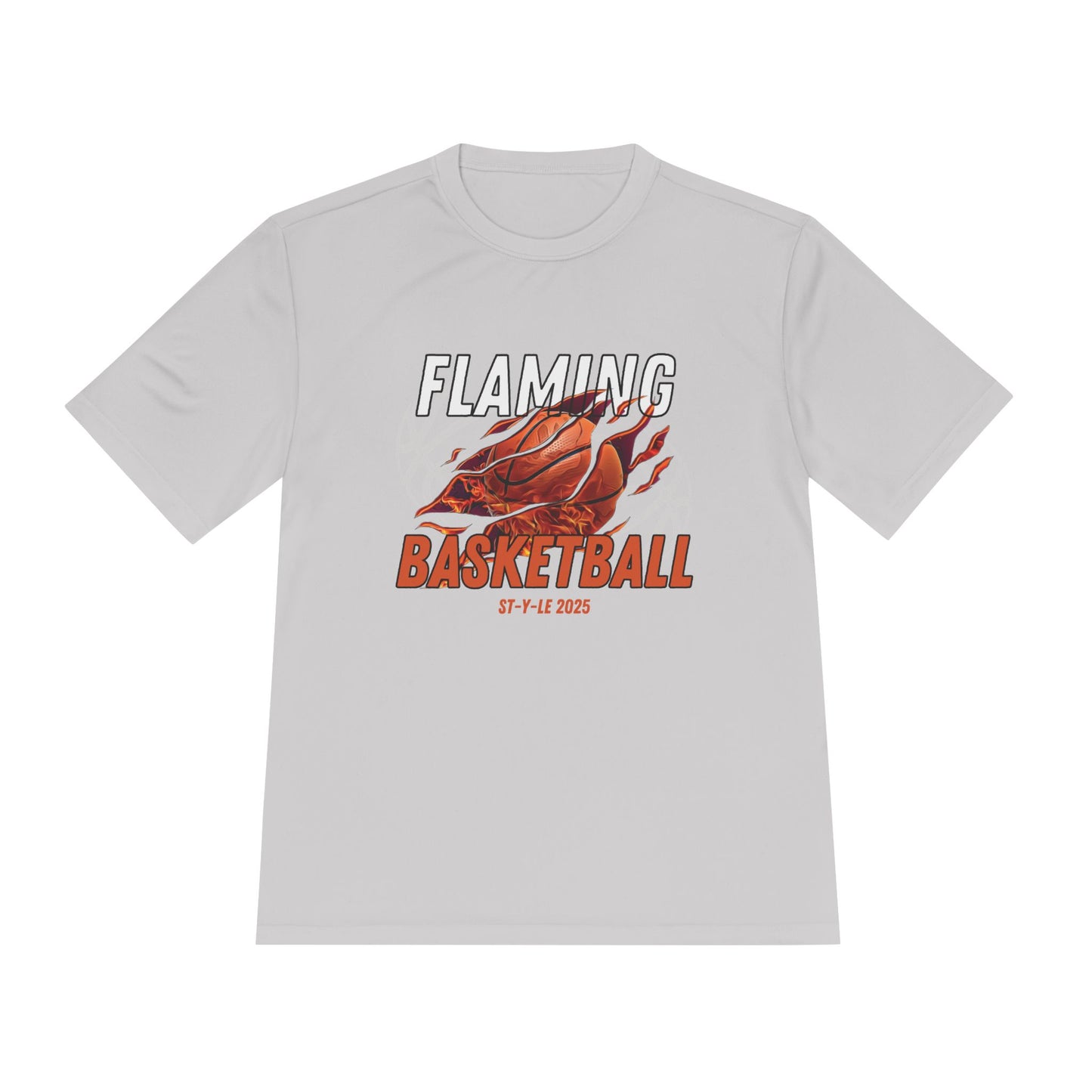 Flaming Basketball Unisex Moisture-Wicking Tee Sportswear & Activewear