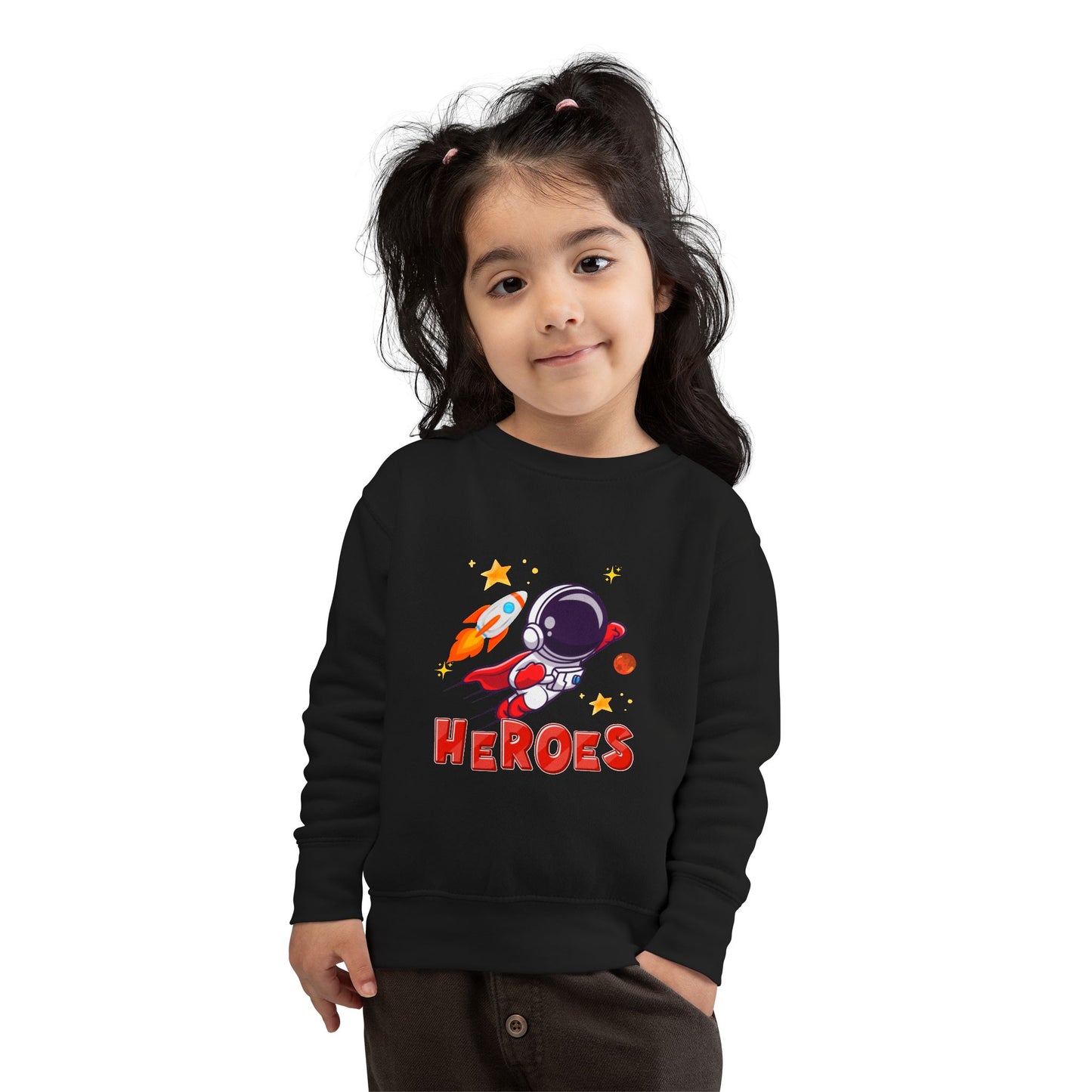 Toddler Astronaut Heroes Sweatshirt Cozy Space Themed Kids Outfit