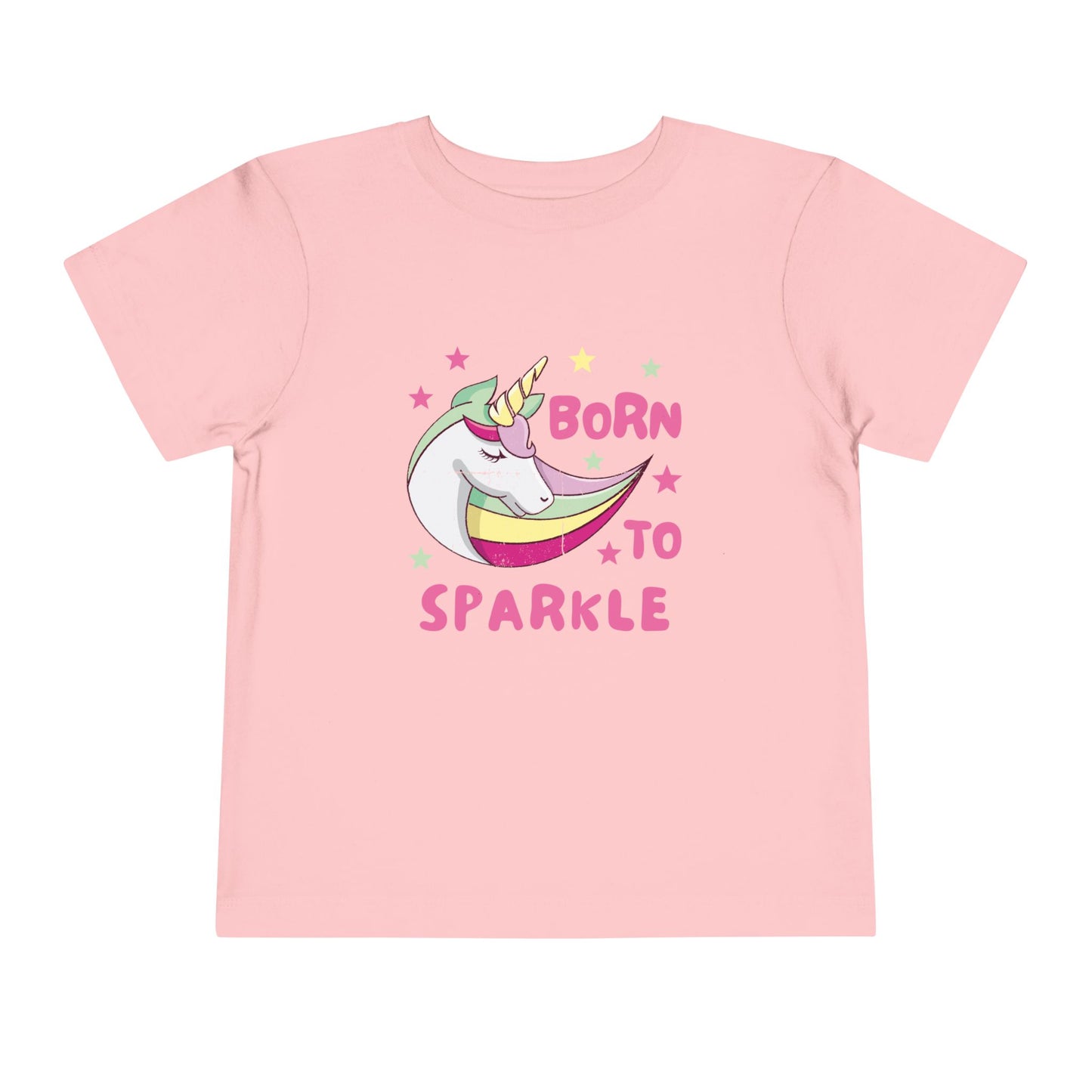 Toddler Unicorn Tee Born to Sparkle Cute Kids Birthday Outfit