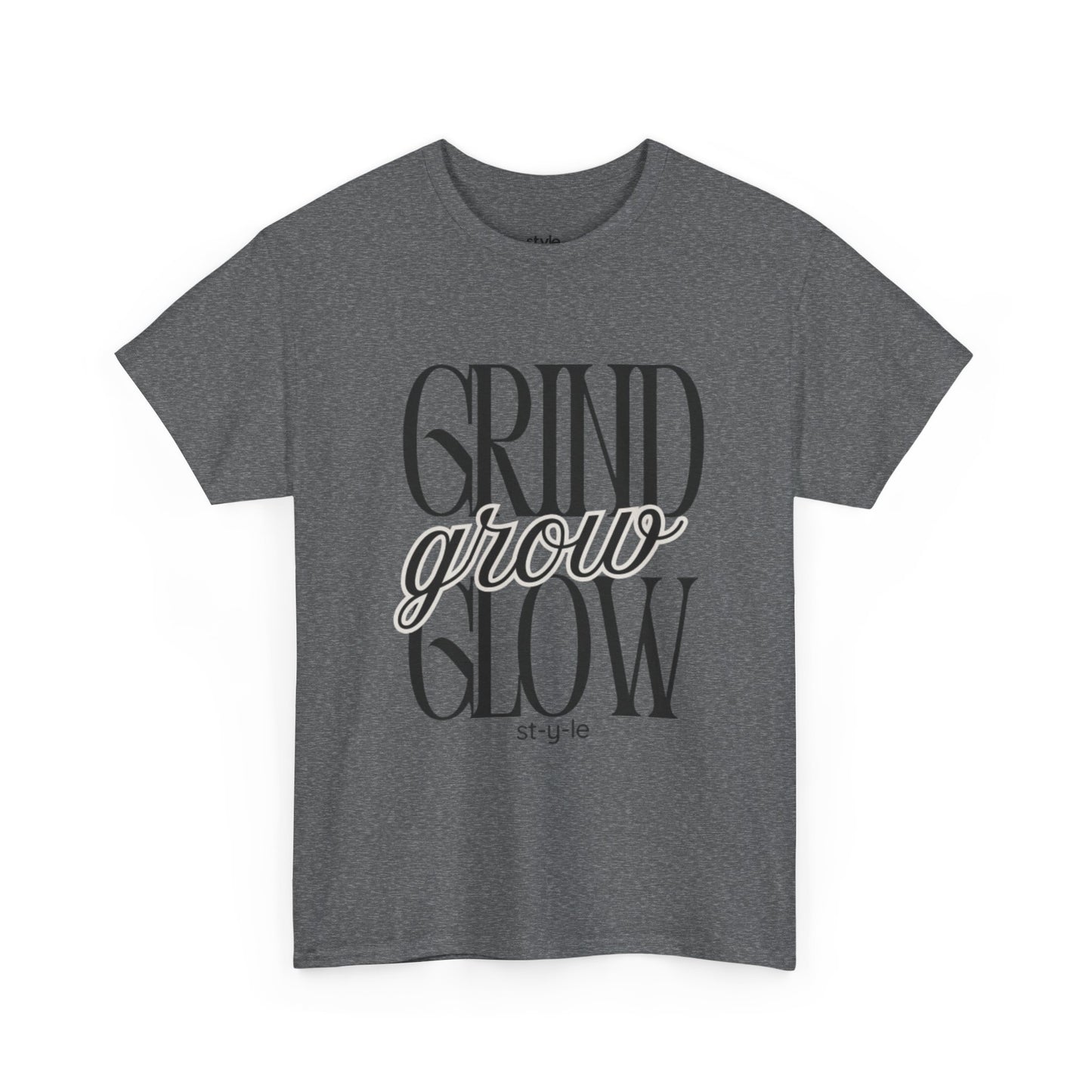 Grind Grow Glow Motivational Unisex Tee