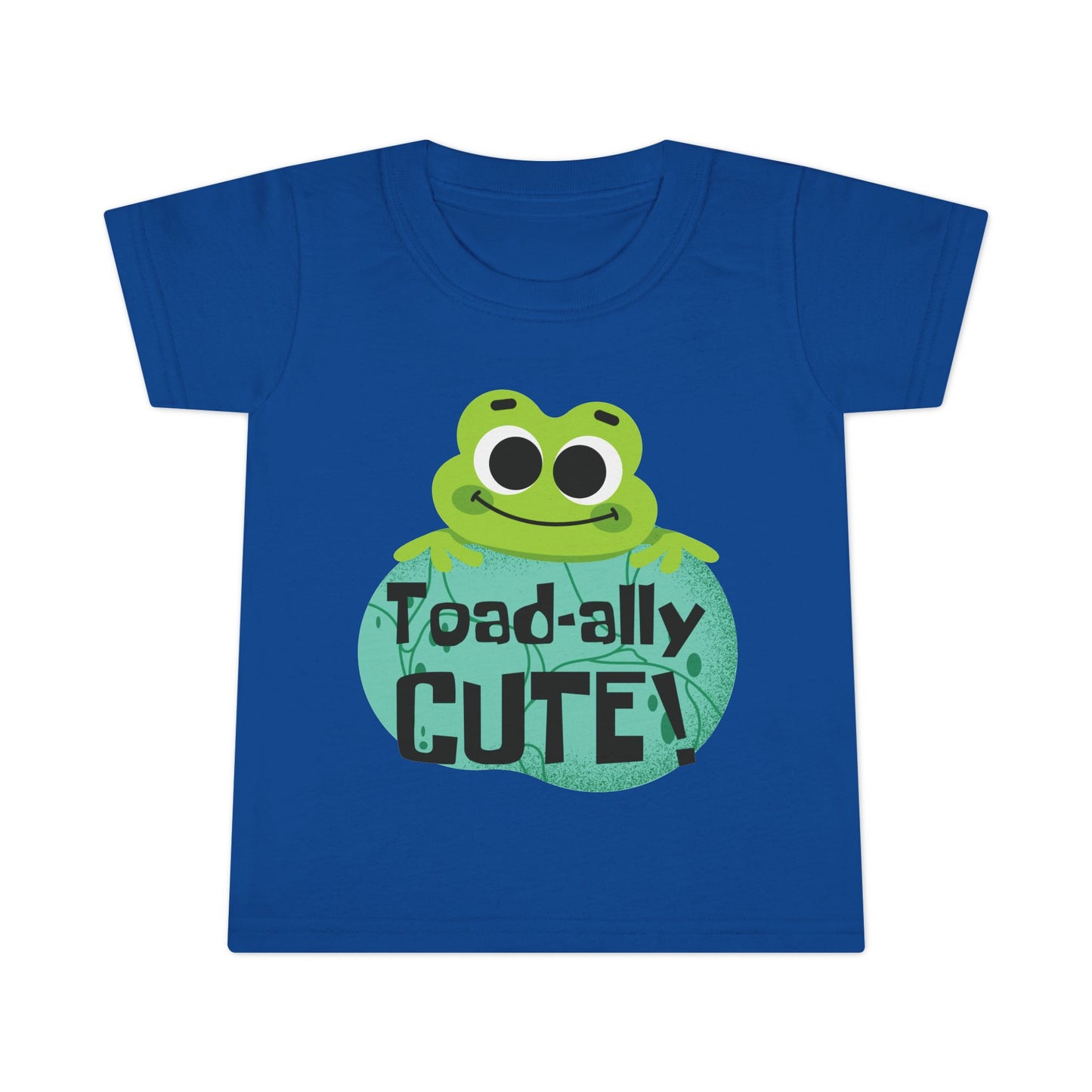 Toad-ally Cute Toddler T Shirt Playful Frog Kids Outfit