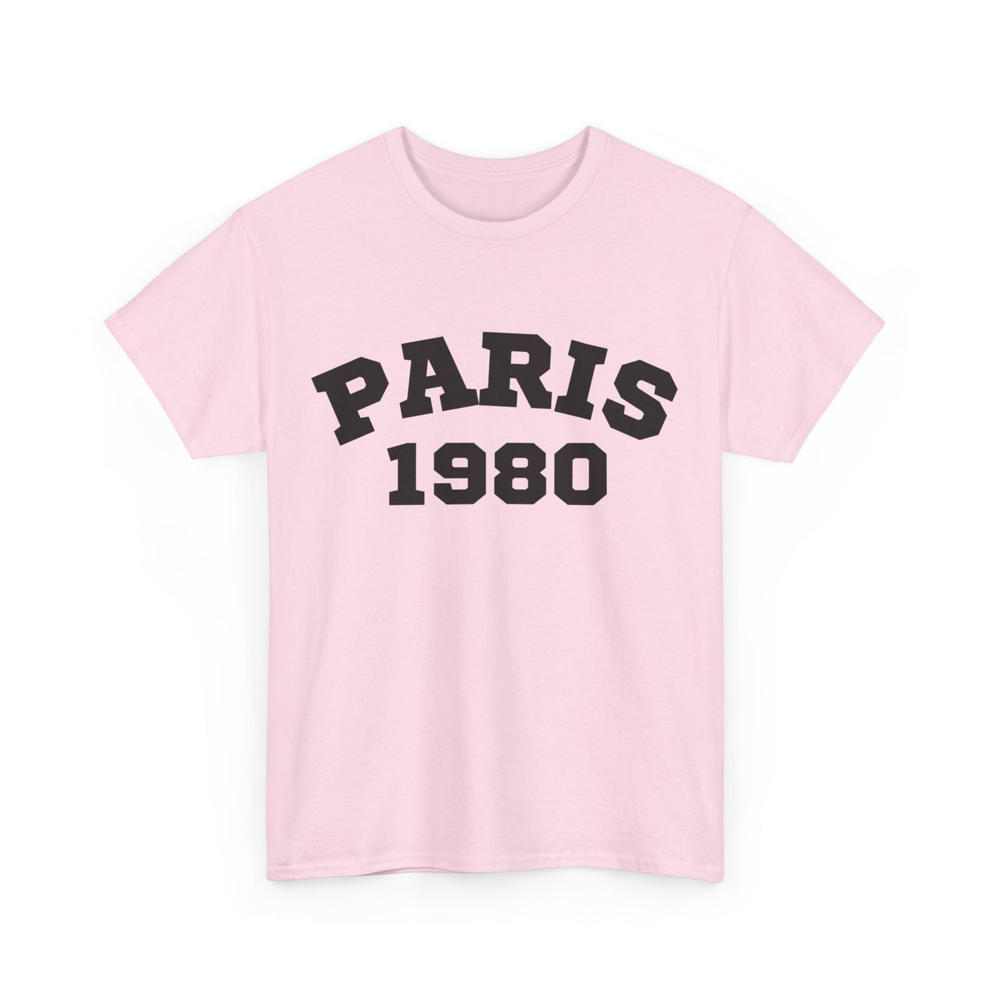 Vintage Paris 1980 Unisex Heavy Cotton Tee  Retro Travel Fashion & Statement Shirt