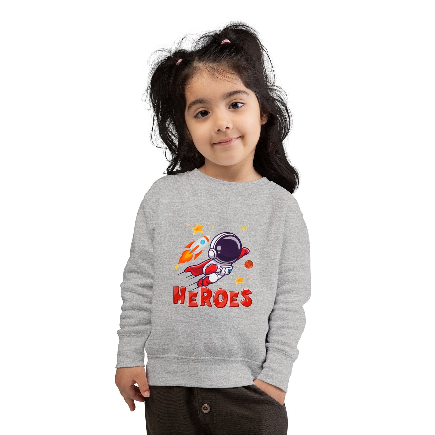 Toddler Astronaut Heroes Sweatshirt Cozy Space Themed Kids Outfit