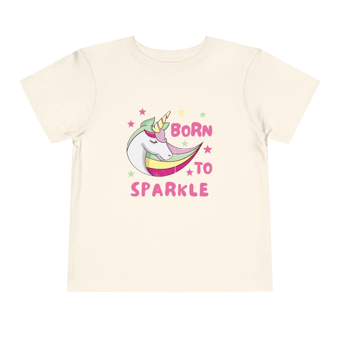 Toddler Unicorn Tee Born to Sparkle Cute Kids Birthday Outfit