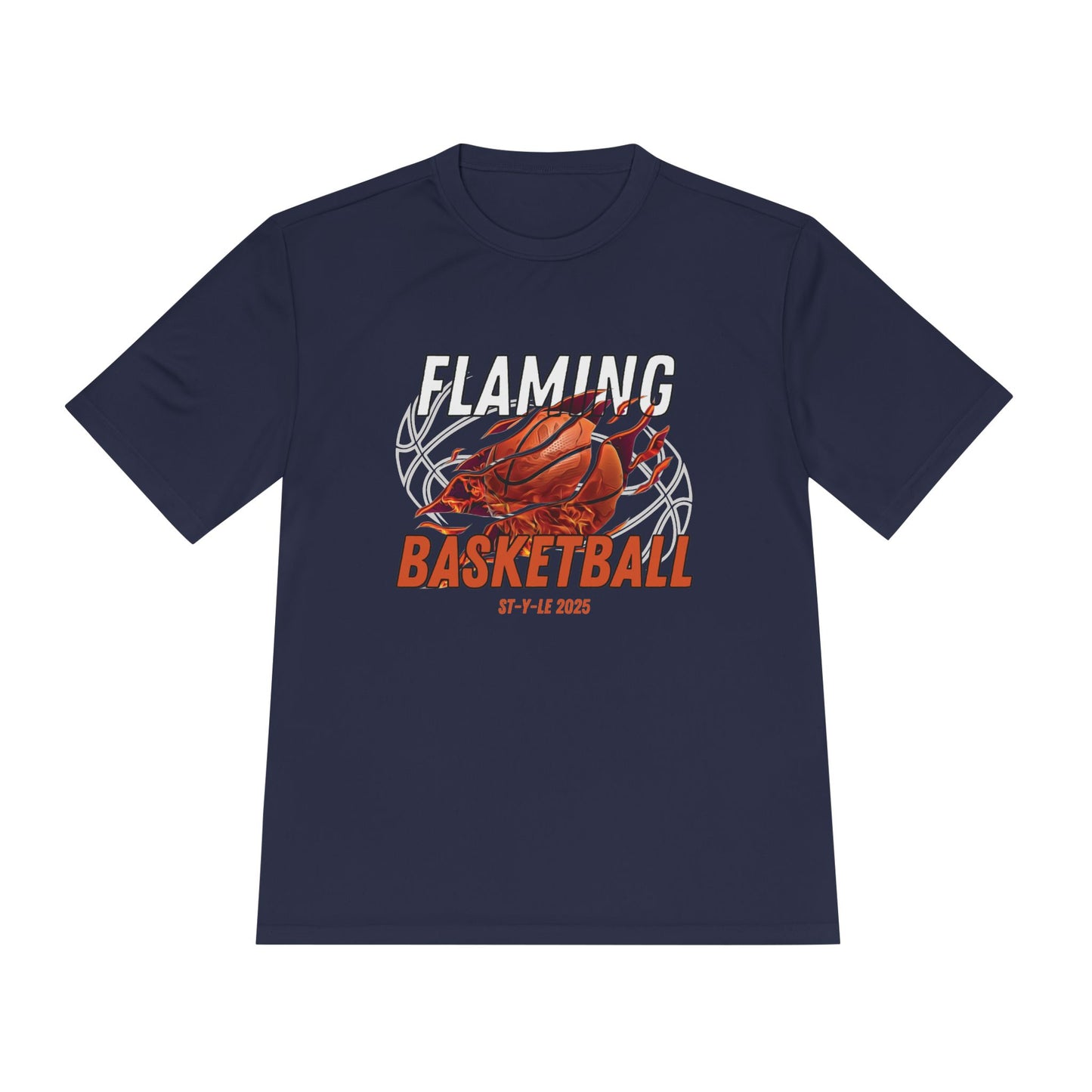 Flaming Basketball Unisex Moisture-Wicking Tee Sportswear & Activewear
