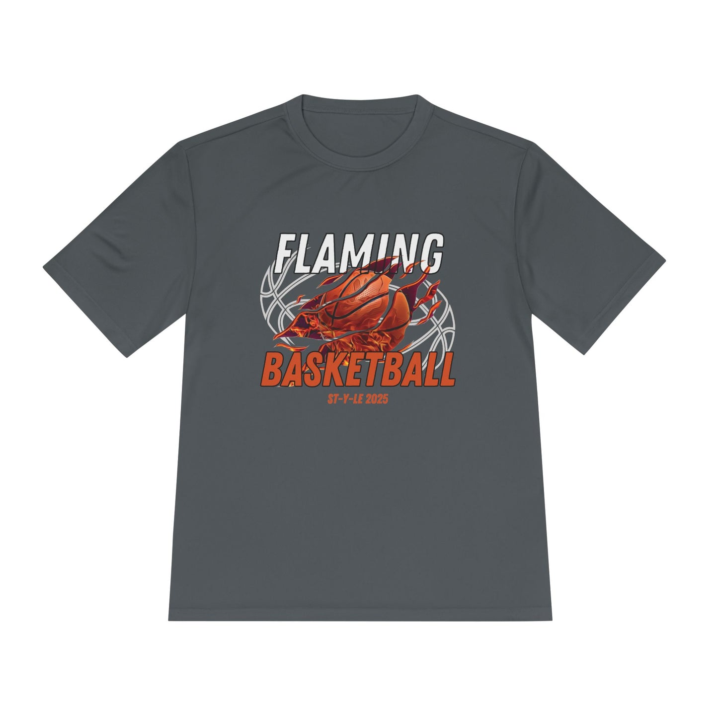 Flaming Basketball Unisex Moisture-Wicking Tee Sportswear & Activewear