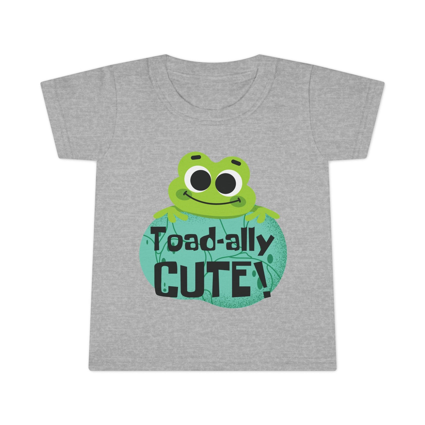 Toad-ally Cute Toddler T Shirt Playful Frog Kids Outfit
