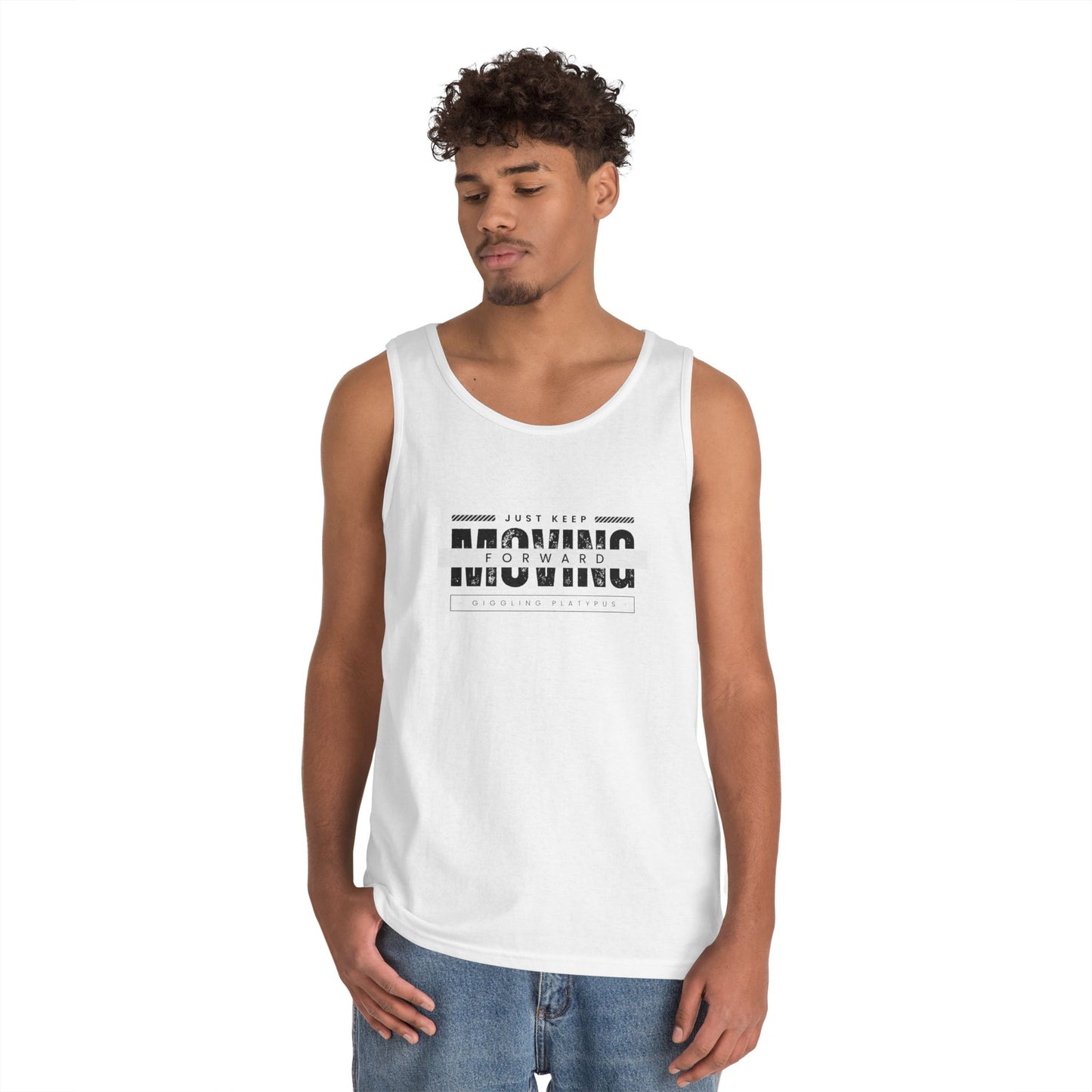 Unisex Heavy Cotton Tank Top Fitness, Casual Wear & Outdoor Activities