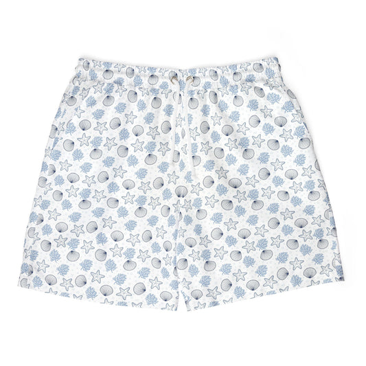 Unisex Swim Shorts Trendy Patterned Beachwear for Summer, Vacations & Pool Parties