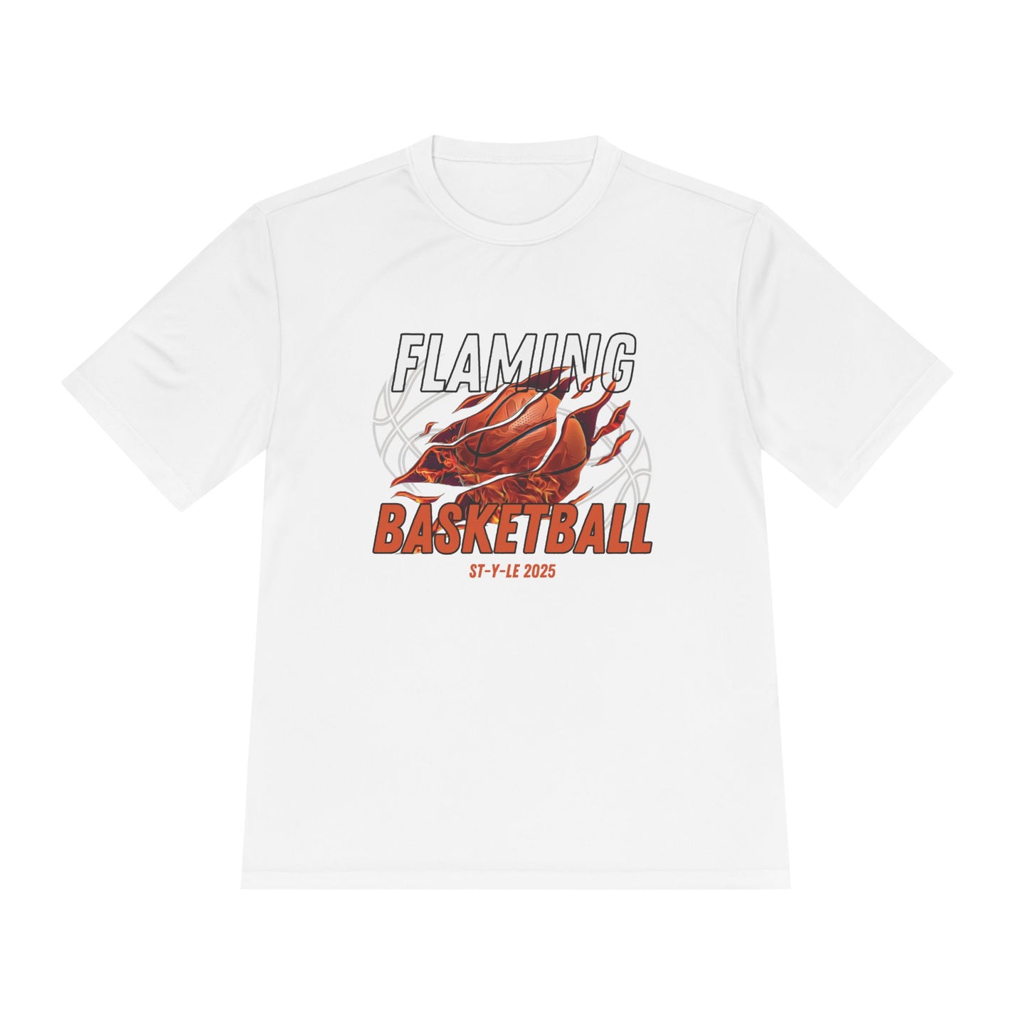 Flaming Basketball Unisex Moisture-Wicking Tee Sportswear & Activewear
