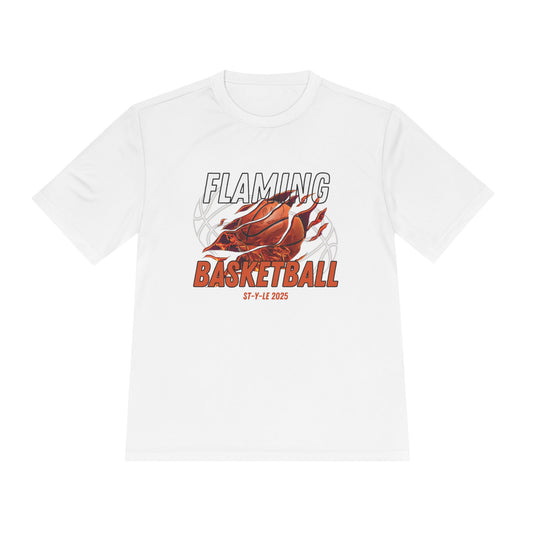 Flaming Basketball Unisex Moisture-Wicking Tee Sportswear & Activewear