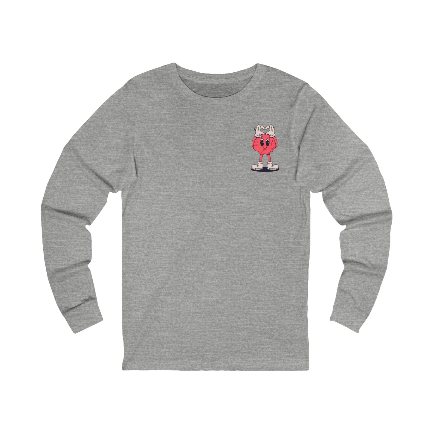 Clever Graphic Unisex Long Sleeve Tee Motivational, Casual