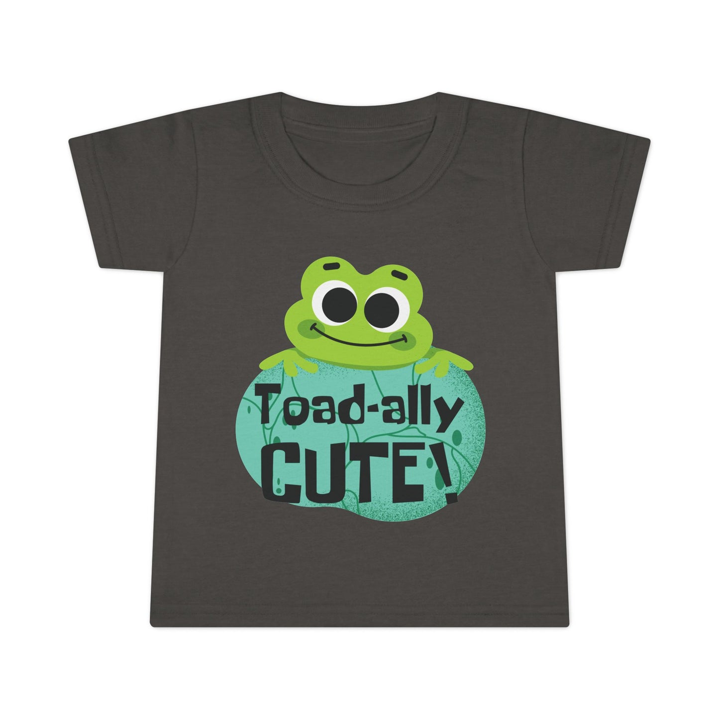 Toad-ally Cute Toddler T Shirt Playful Frog Kids Outfit